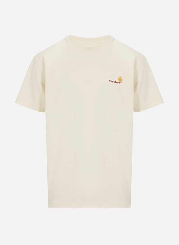 American Script organic cotton T-shirt Beige by CARHARTT WIP CARHARTT WIP American Script organic cotton T-shirt Beige