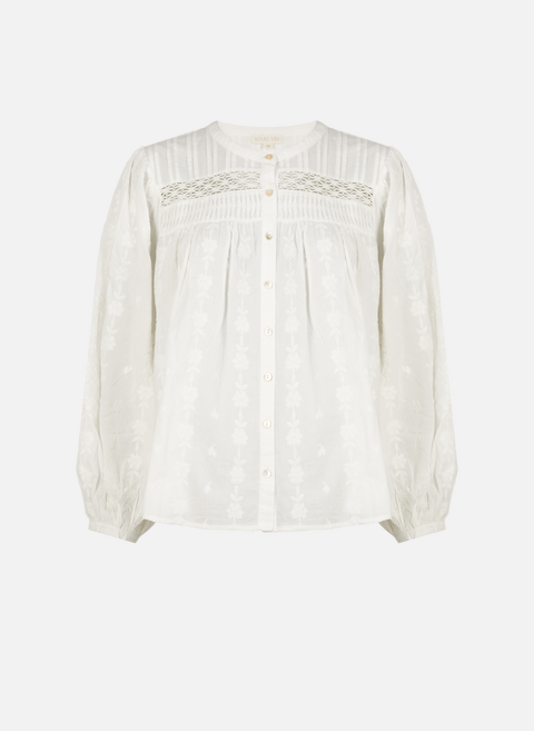 Jally cotton blouse WhiteLOUISE MISHA 