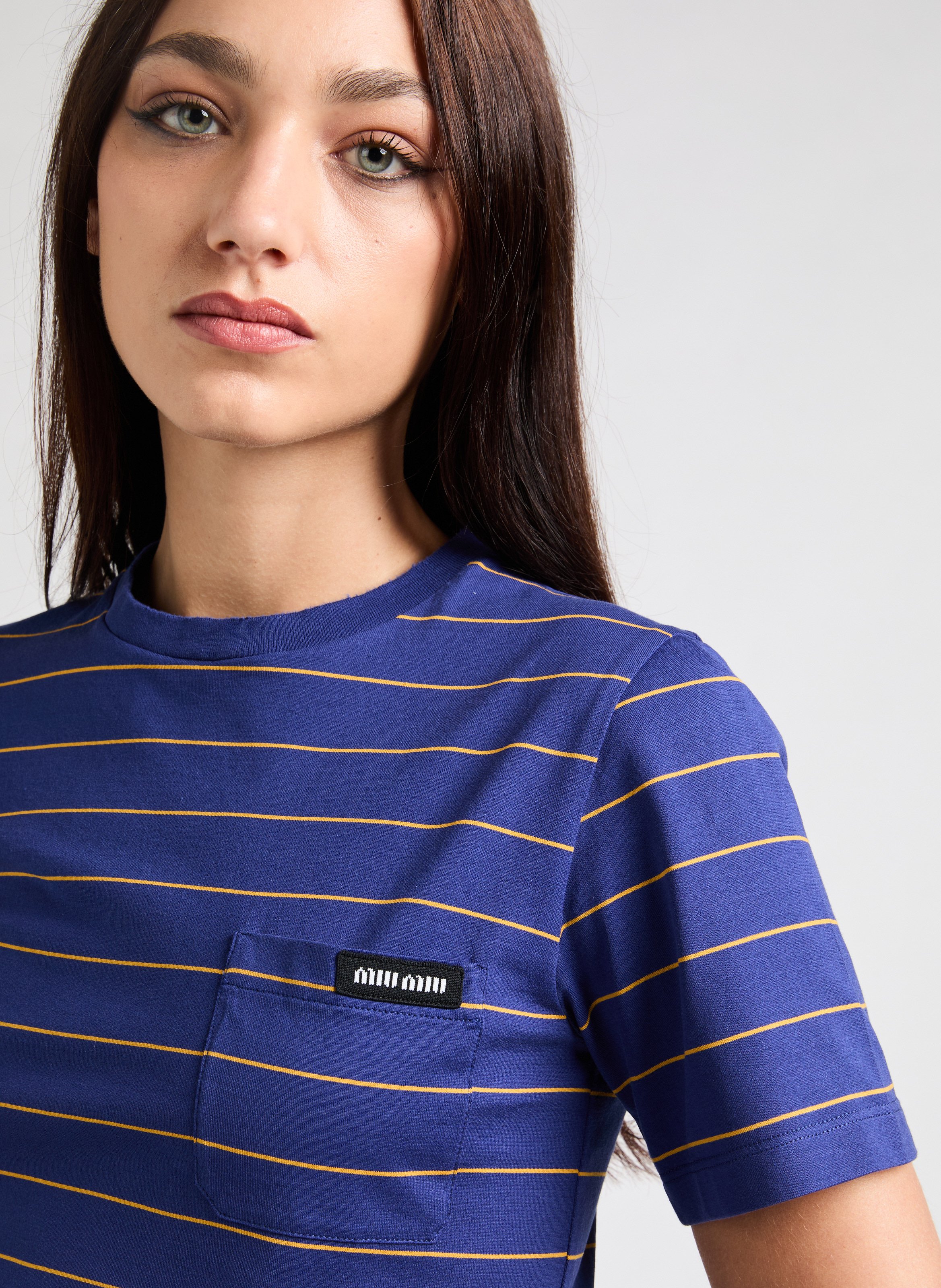 T-shirt en coton MIU MIU Multicolore