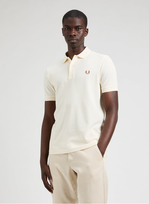 Polo en coton piqué Beige by FRED PERRY FRED PERRY Polo en coton piqué Beige
