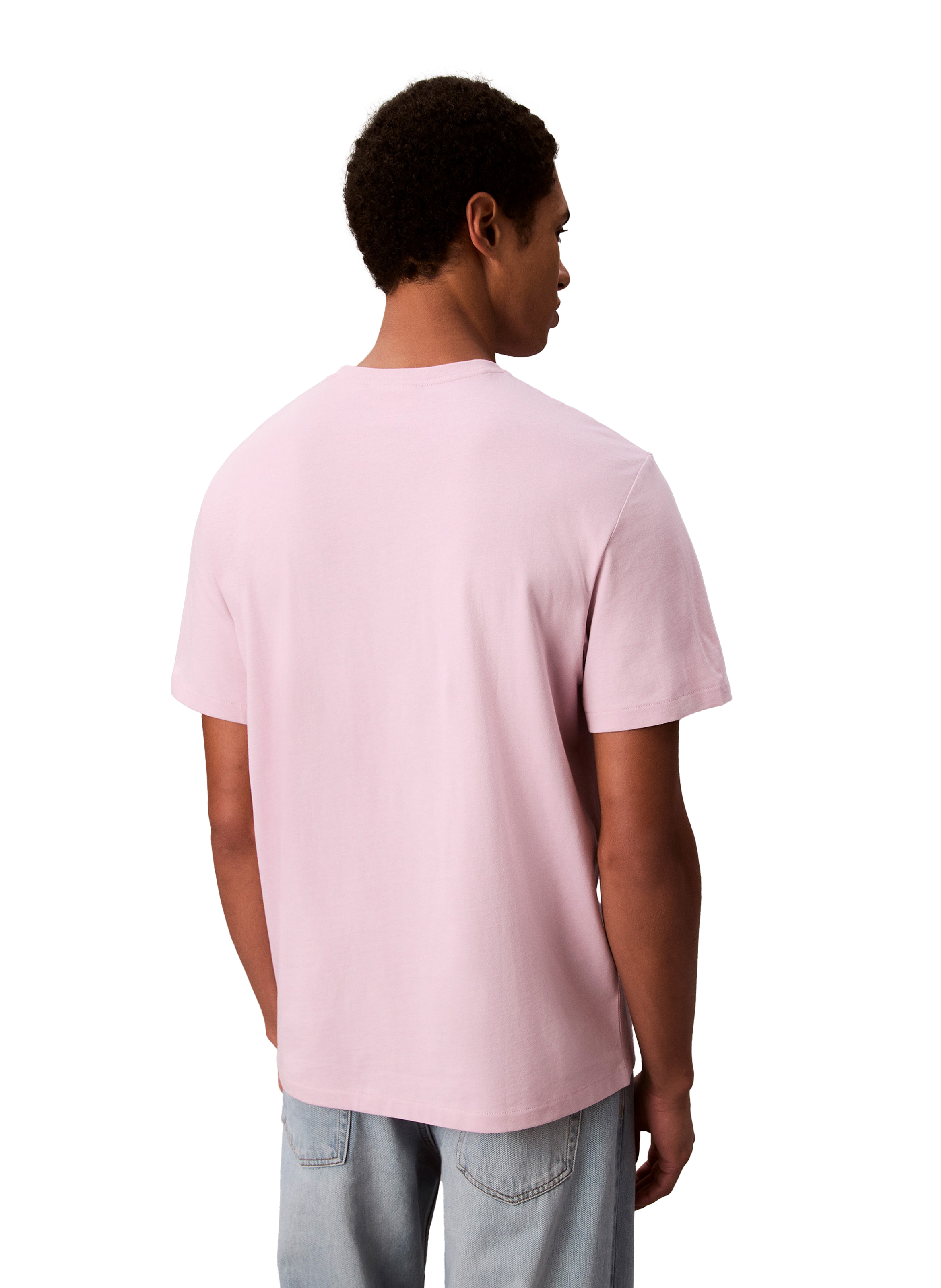 T-shirt à col rond en coton CALVIN KLEIN Violet