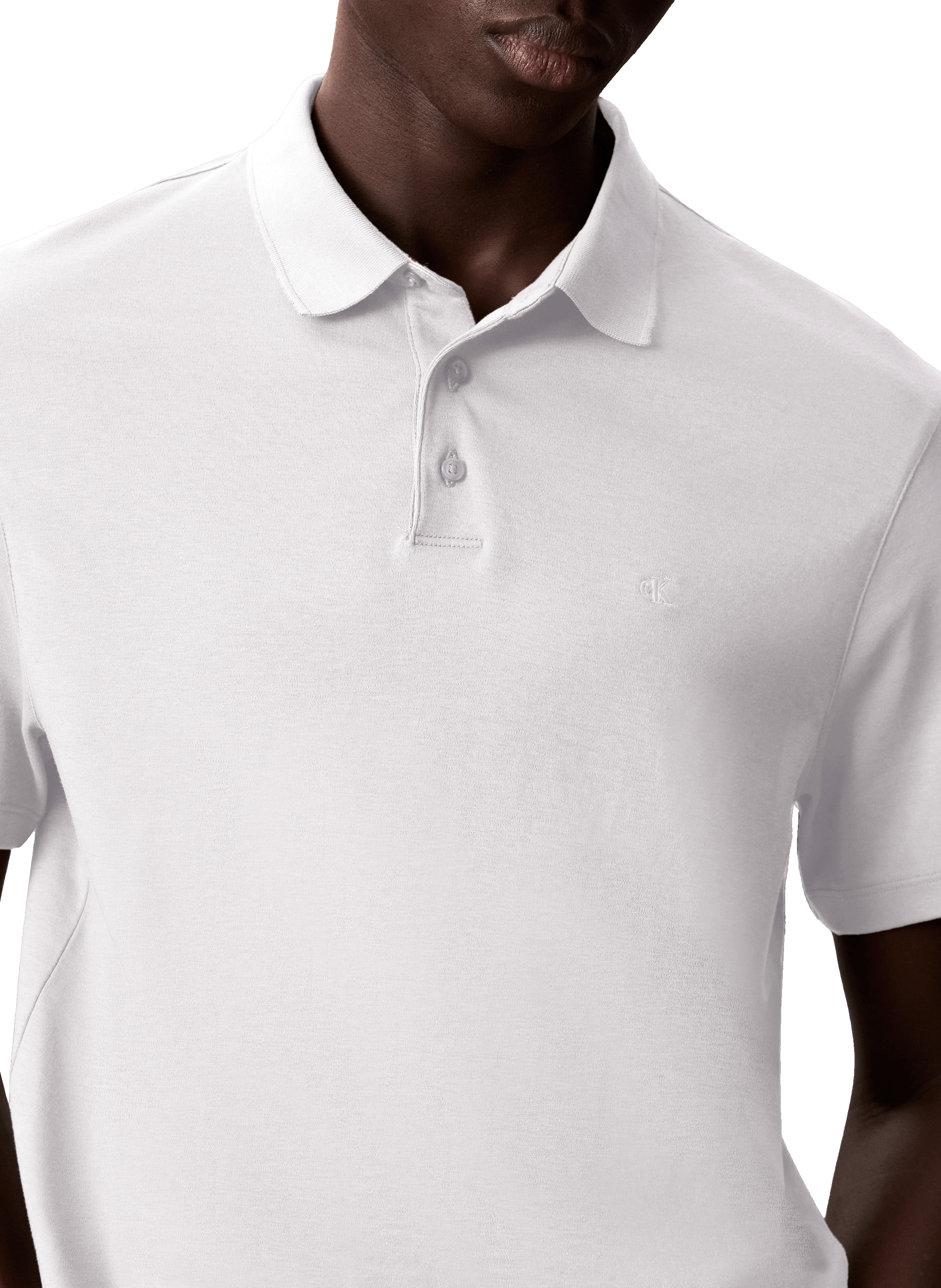 Polo in cotone CALVIN KLEIN Bianco