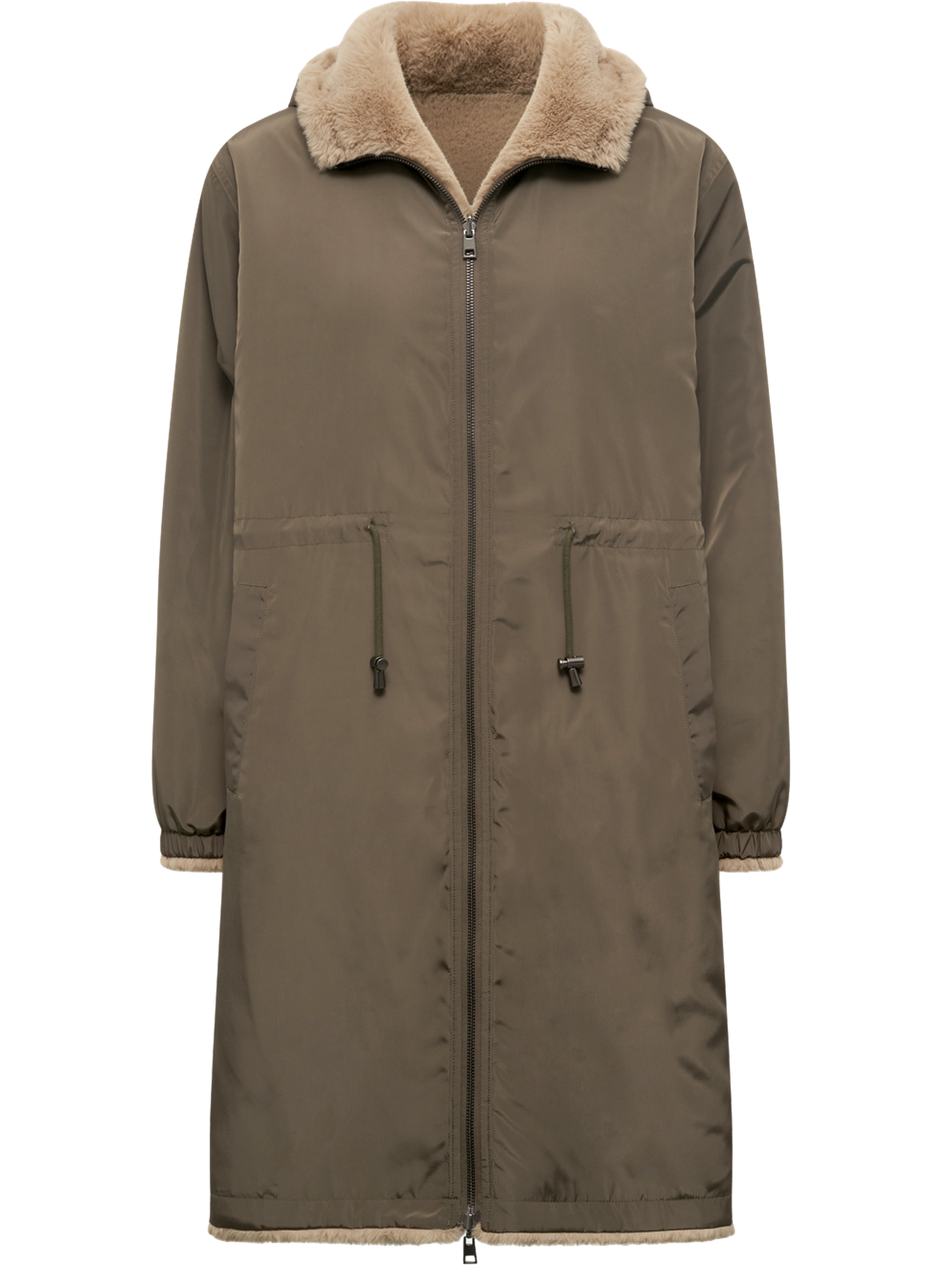 Parka en fausse fourrure réversible - mayline GERARD DAREL Vert