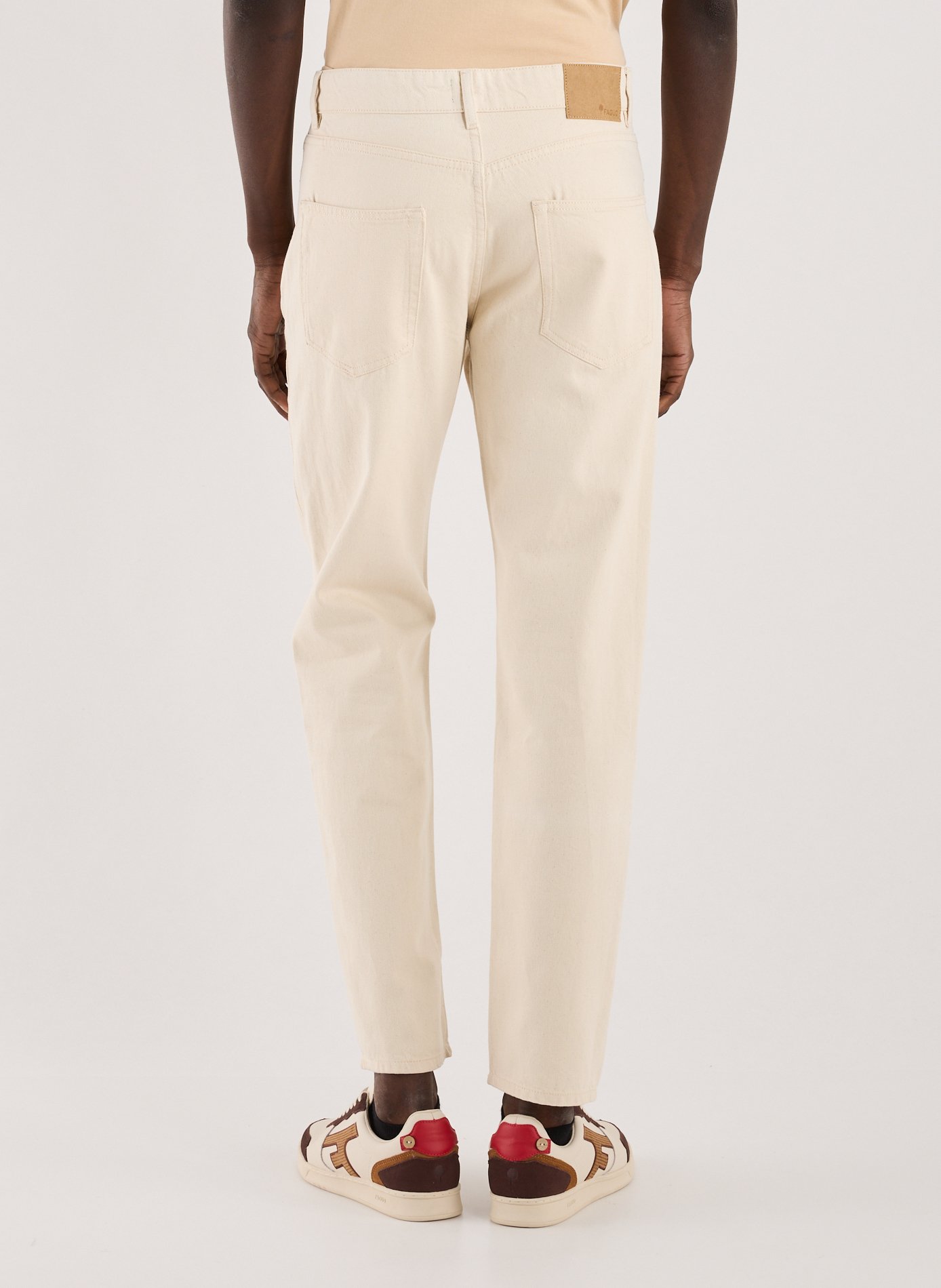 Straight cotton trousers FAGUO Beige