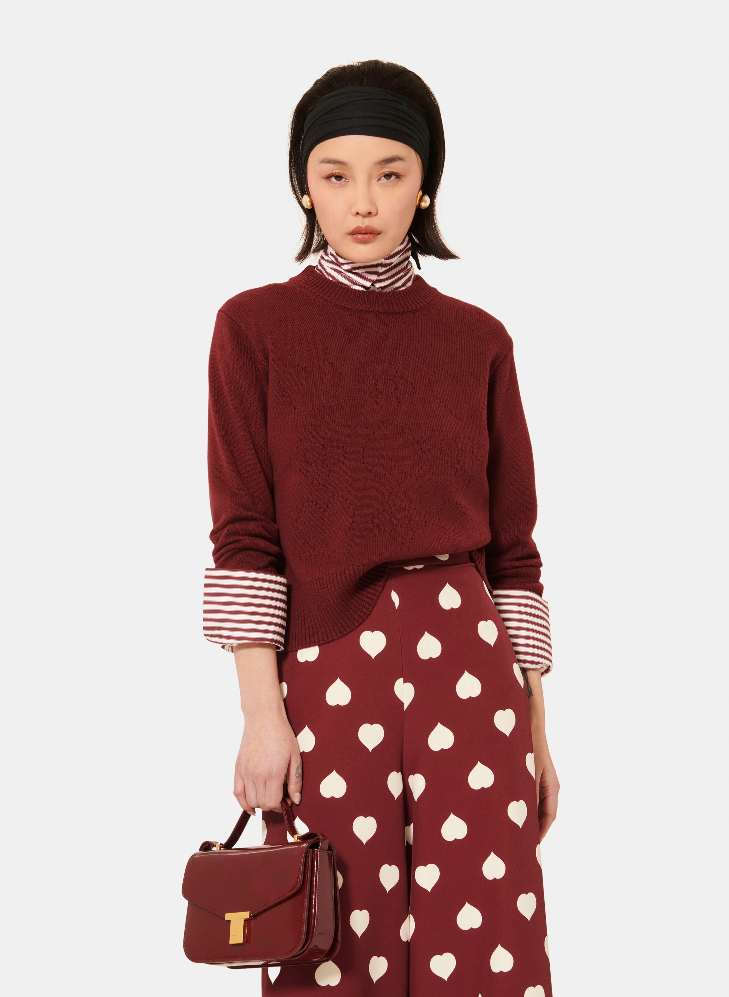 Pull preppy TARA JARMON Violet