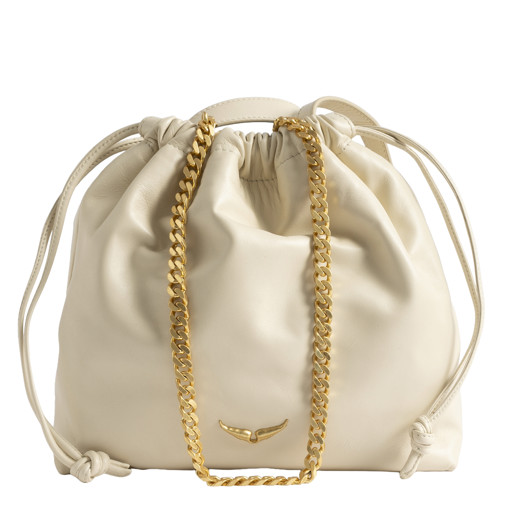 Sac bandoulière en cuir rock today ZADIG&VOLTAIRE Blanc