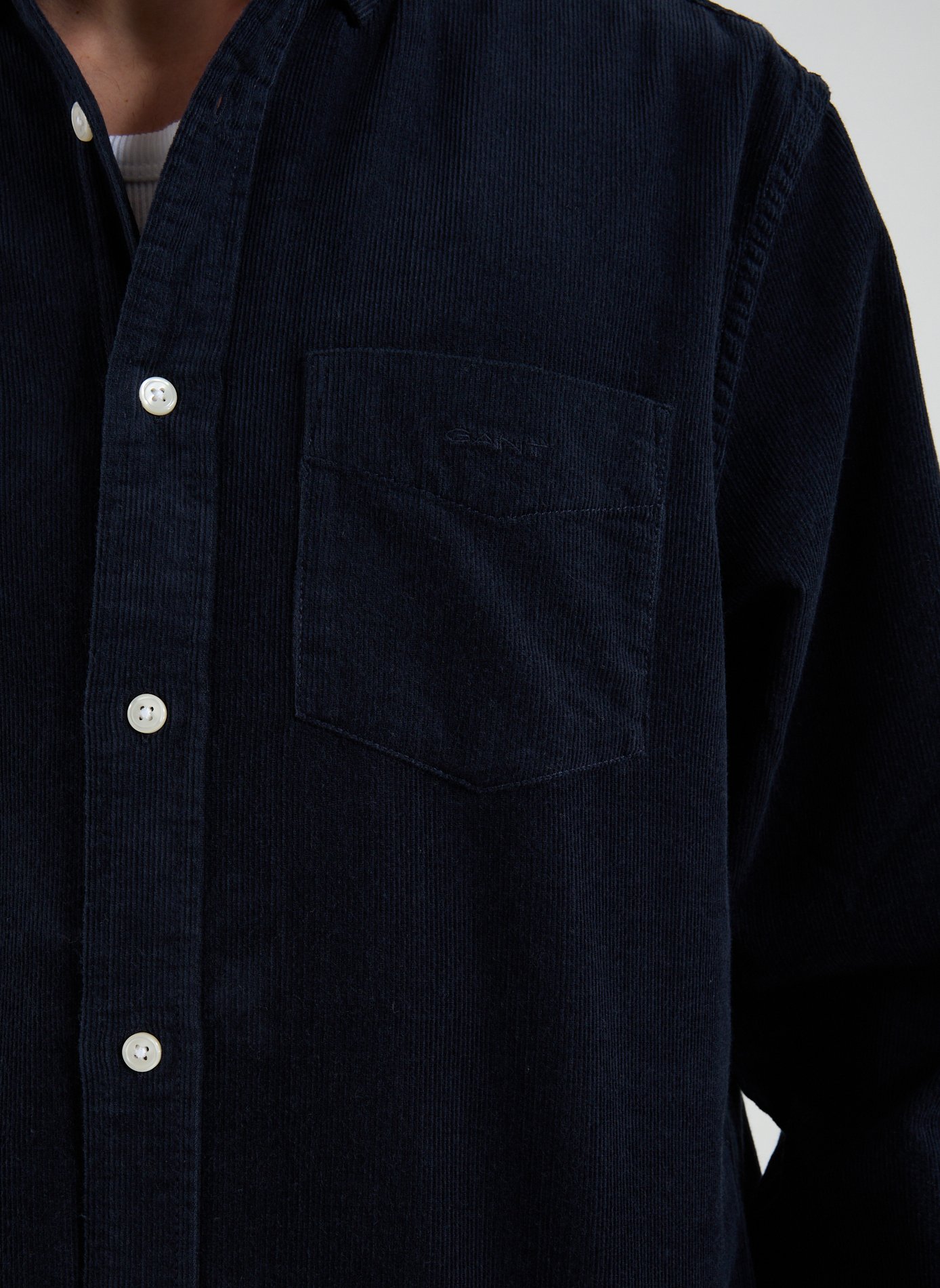 American collar cotton shirt GANT Blue
