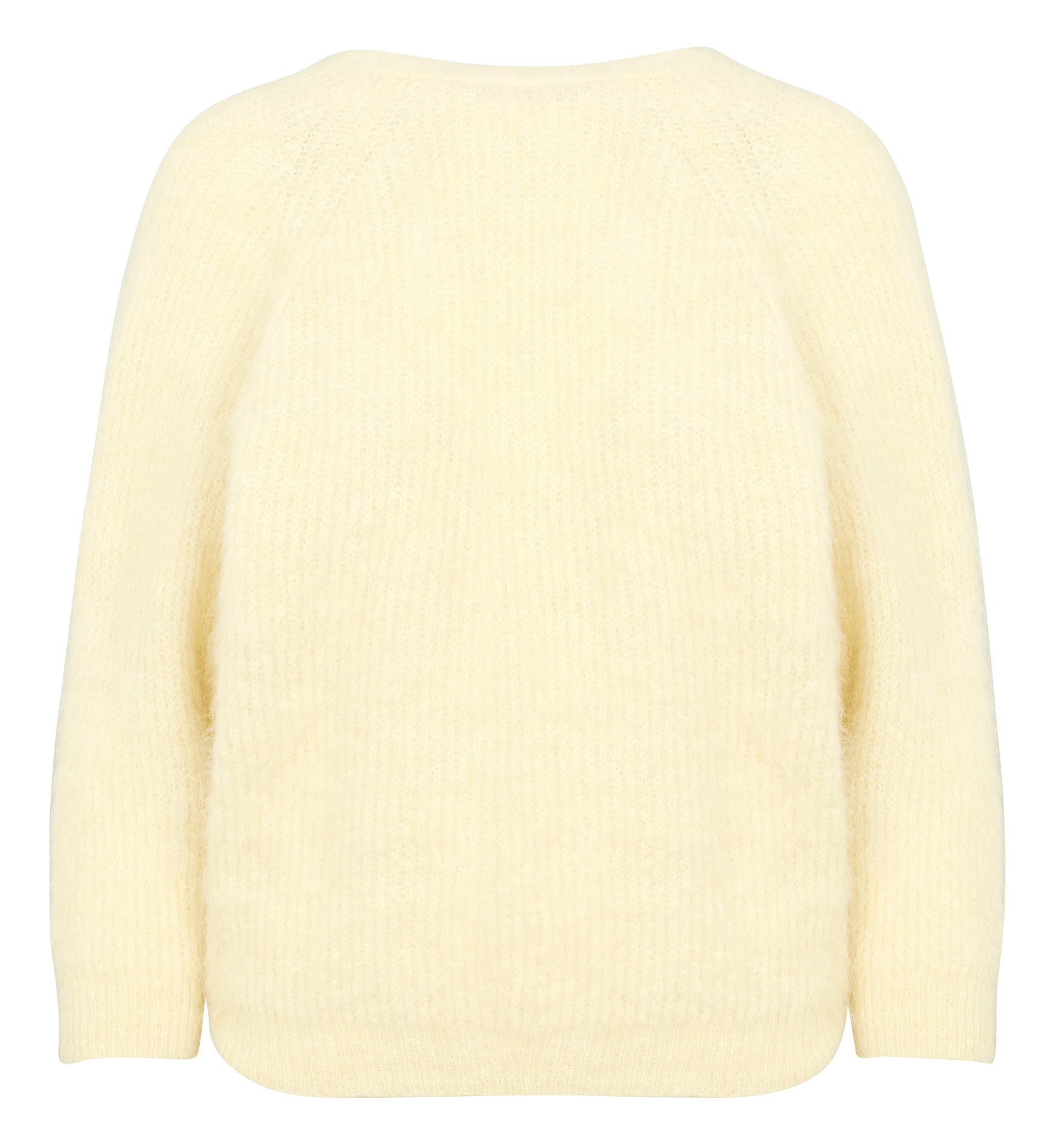 Pull col rond en alpaga mélangée fill BA&SH Beige