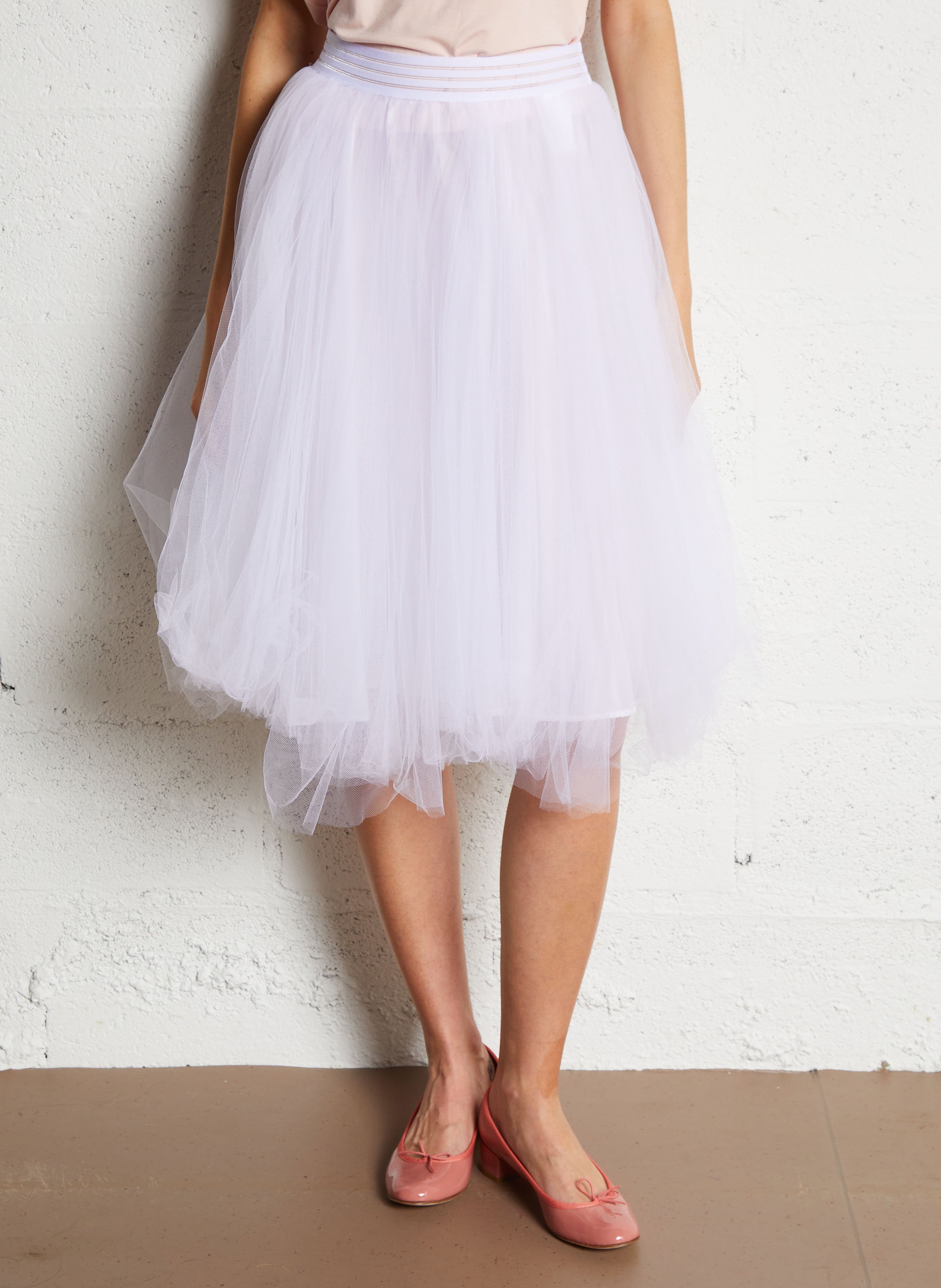 Jupe taille haute REPETTO Blanc