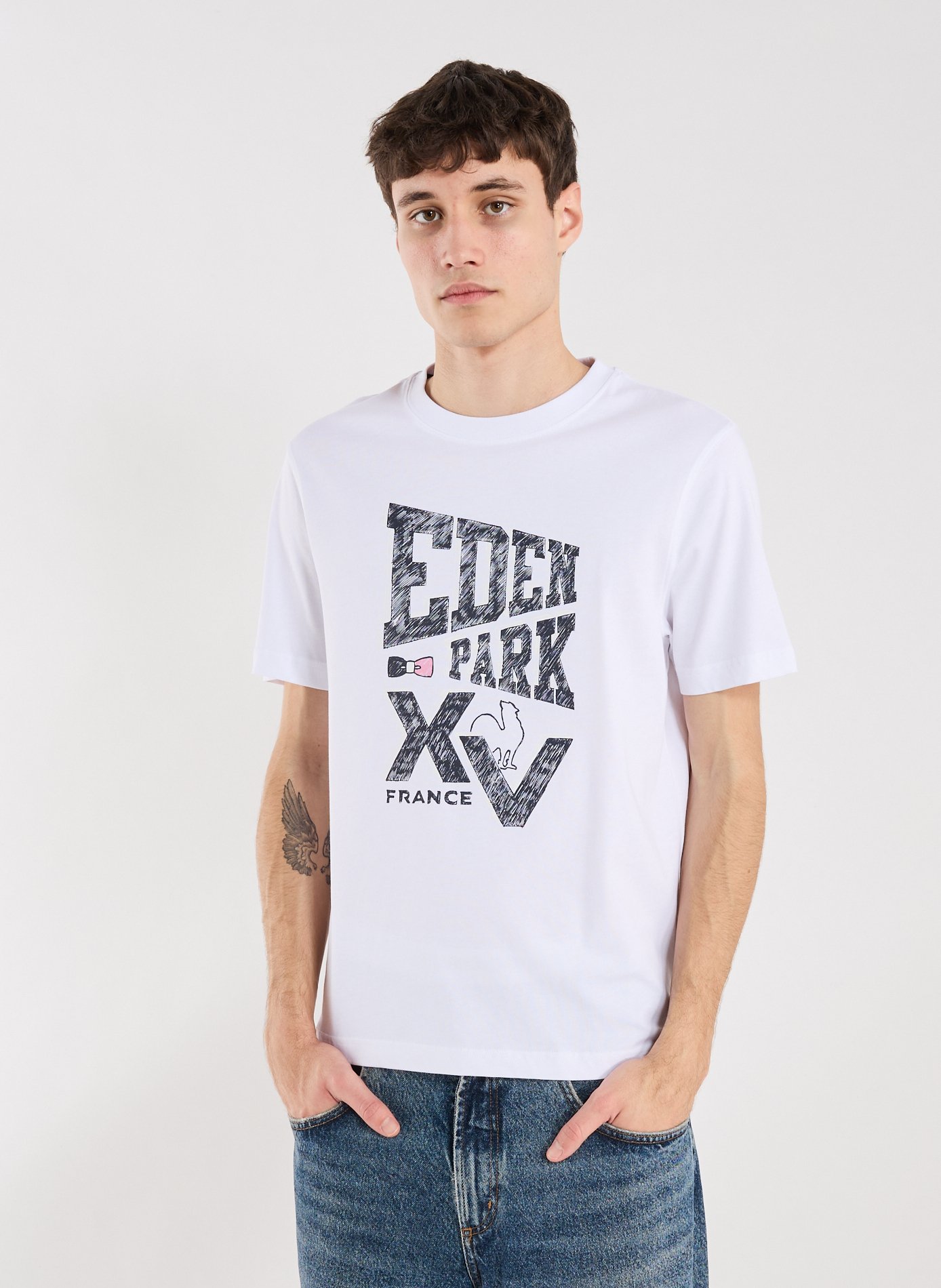 EDEN PARK T-shirt imprimé en coton Blanc