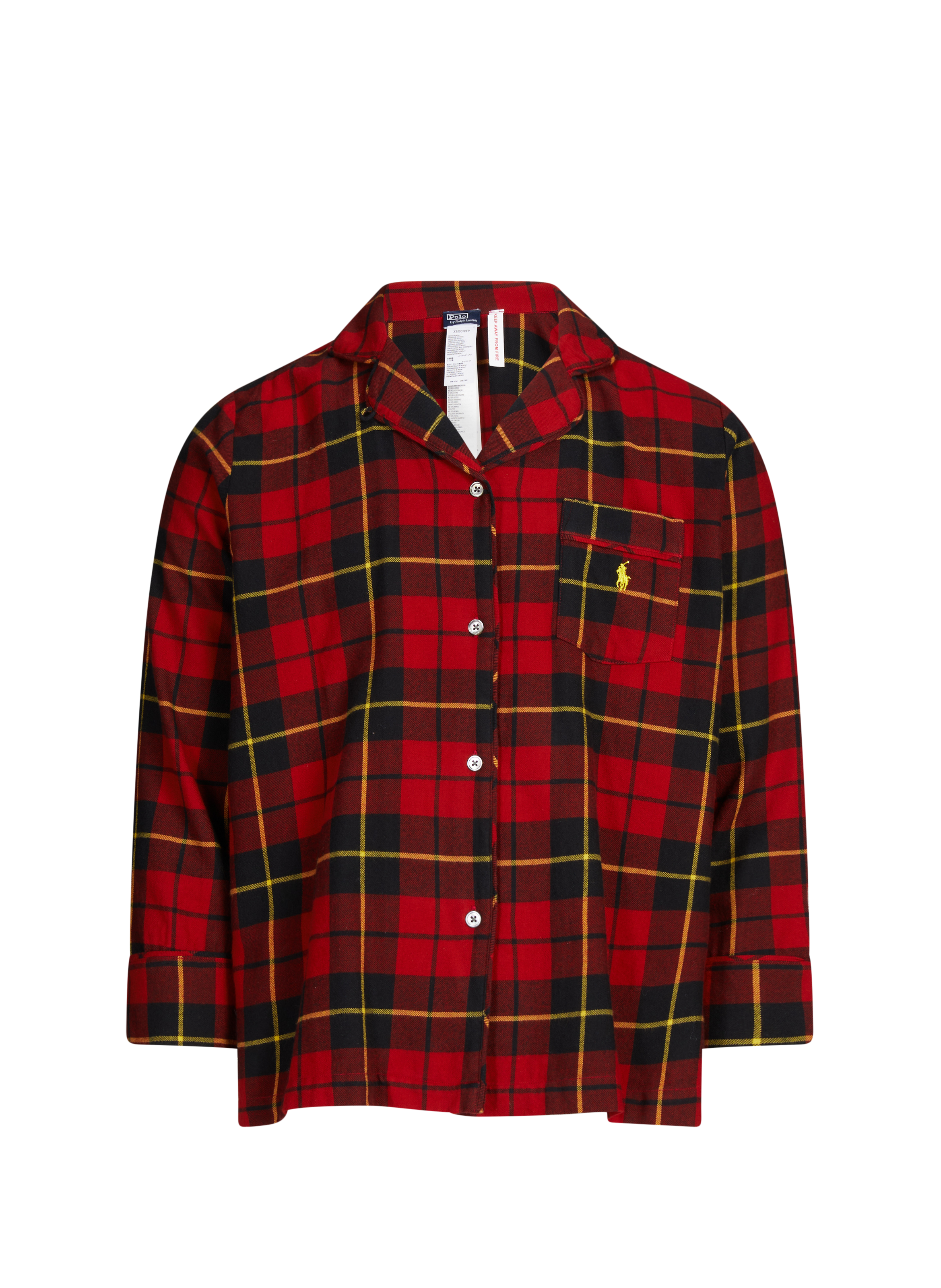 POLO RALPH LAUREN Ensemble pyjama tartan en flanelle de coton Rouge