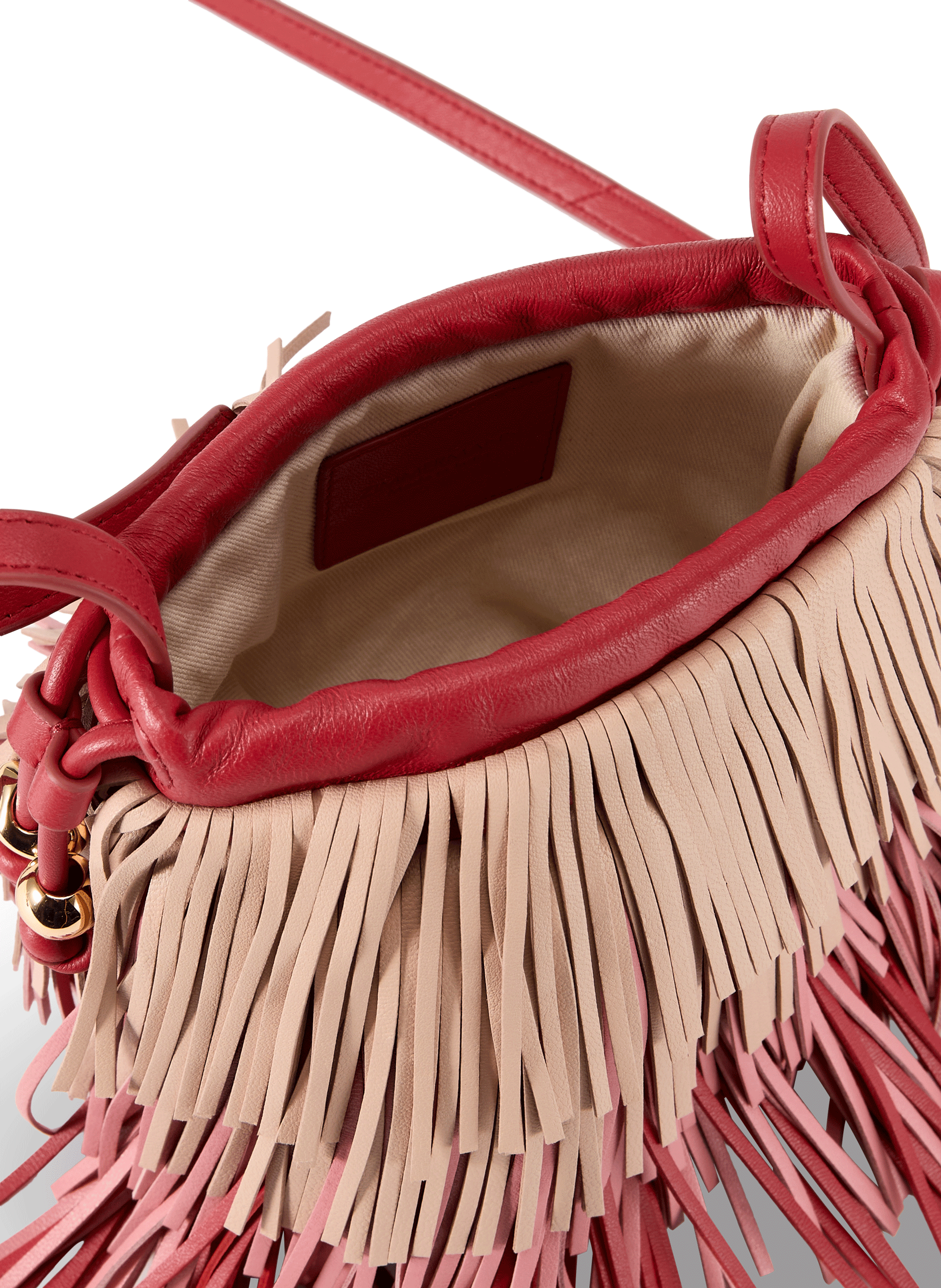 Sac à bandoulière franges en cuir ZIMMERMANN Multicolore