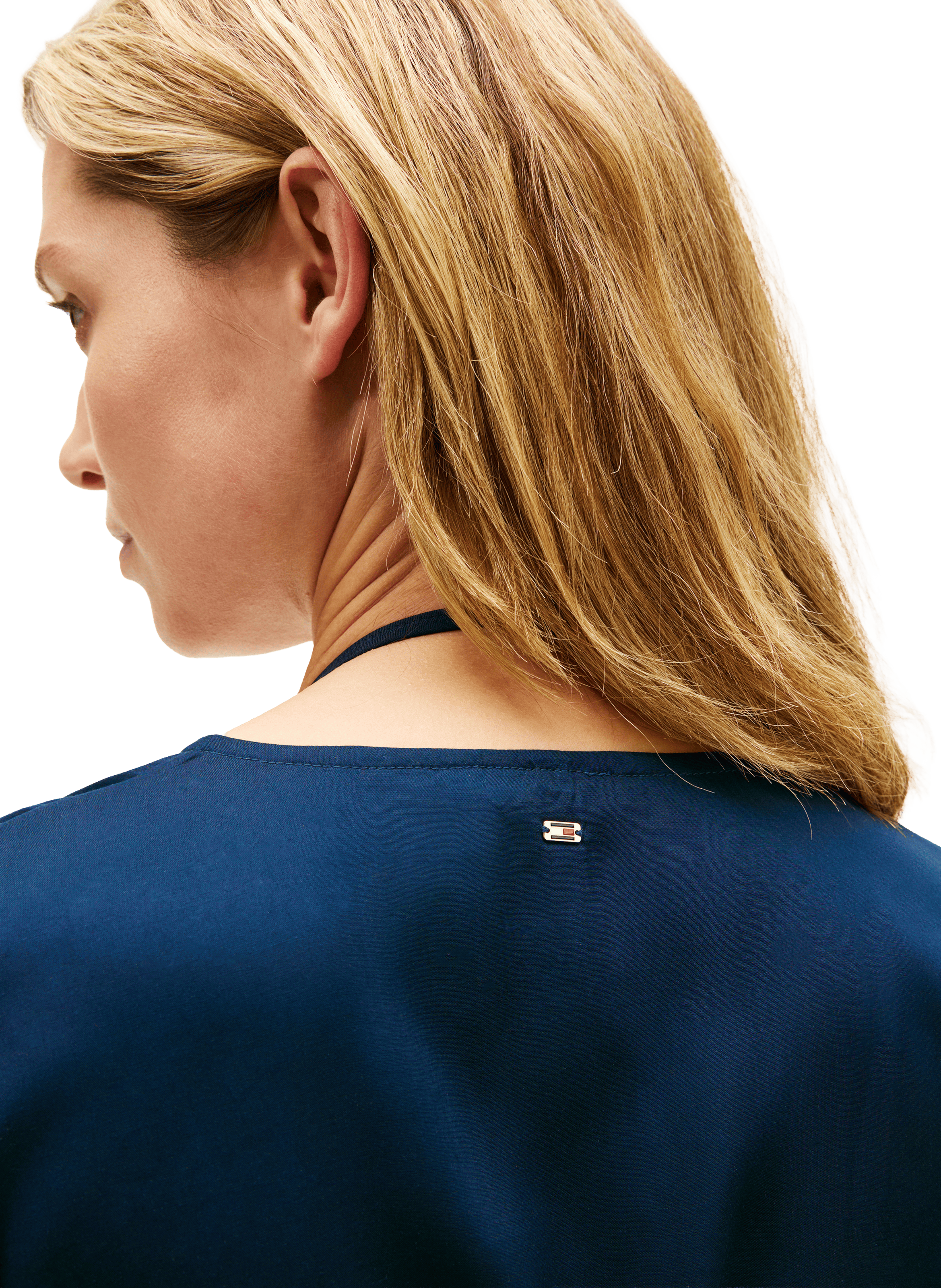 Robe courte de plage Kaftan  TOMMY HILFIGER Bleu