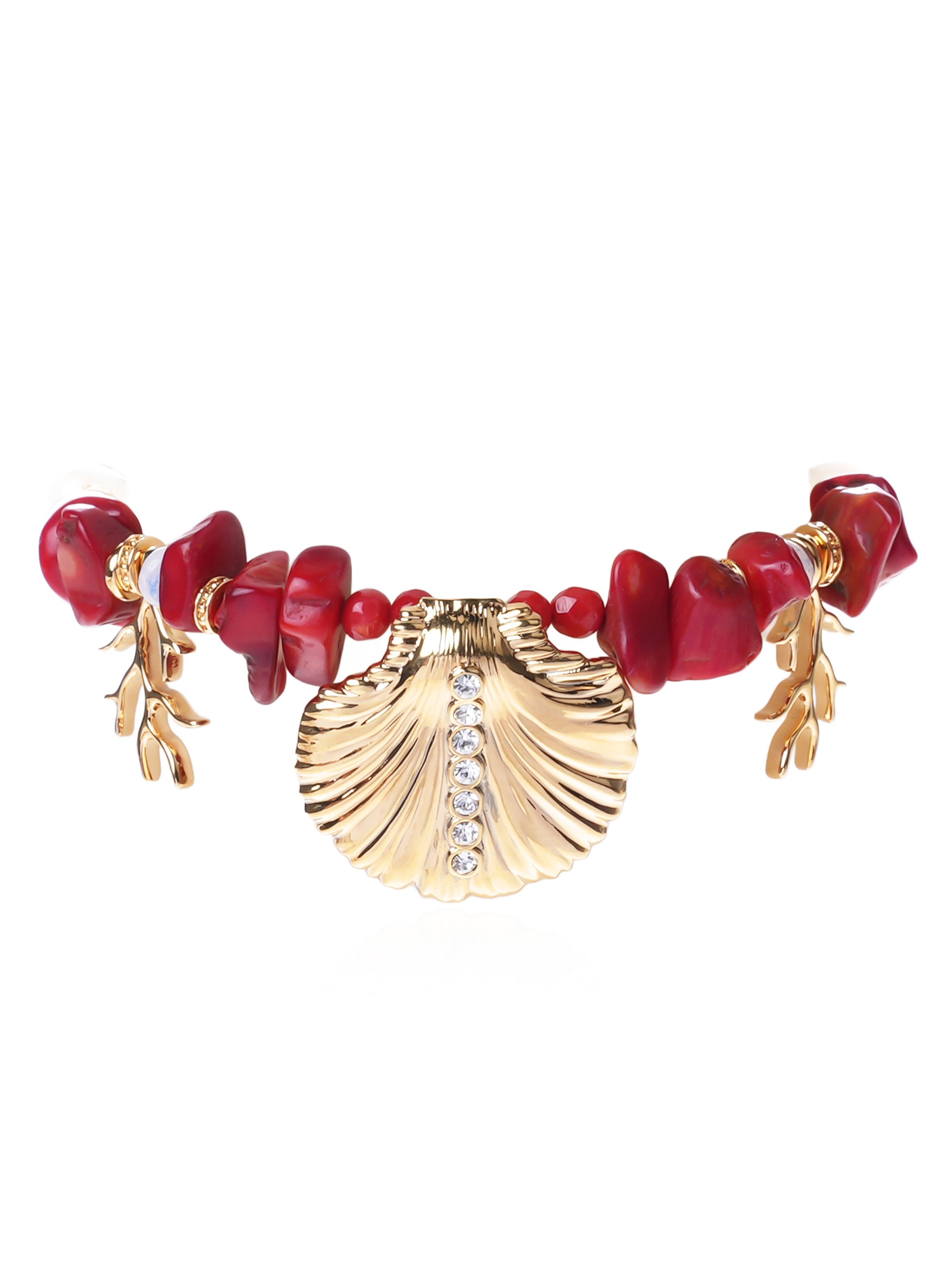 Bracelet perles et pampilles coquillages SAYLOR HIPANEMA Orange