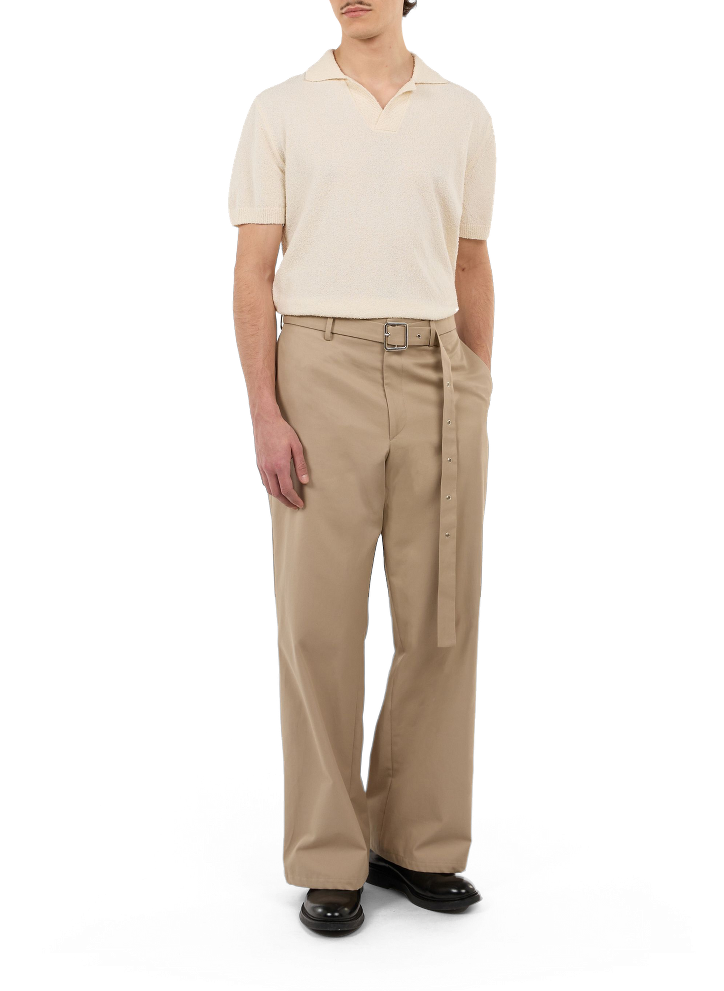 Pantalon Hide en coton  SAISON 1865 Beige