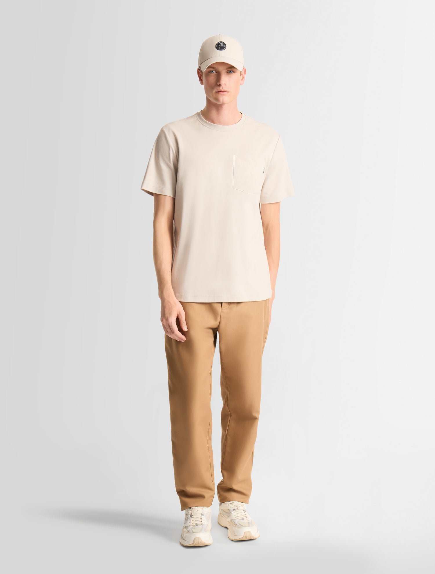 T-shirt manches courtes tylerr col rond coupe regular FUSALP Blanc