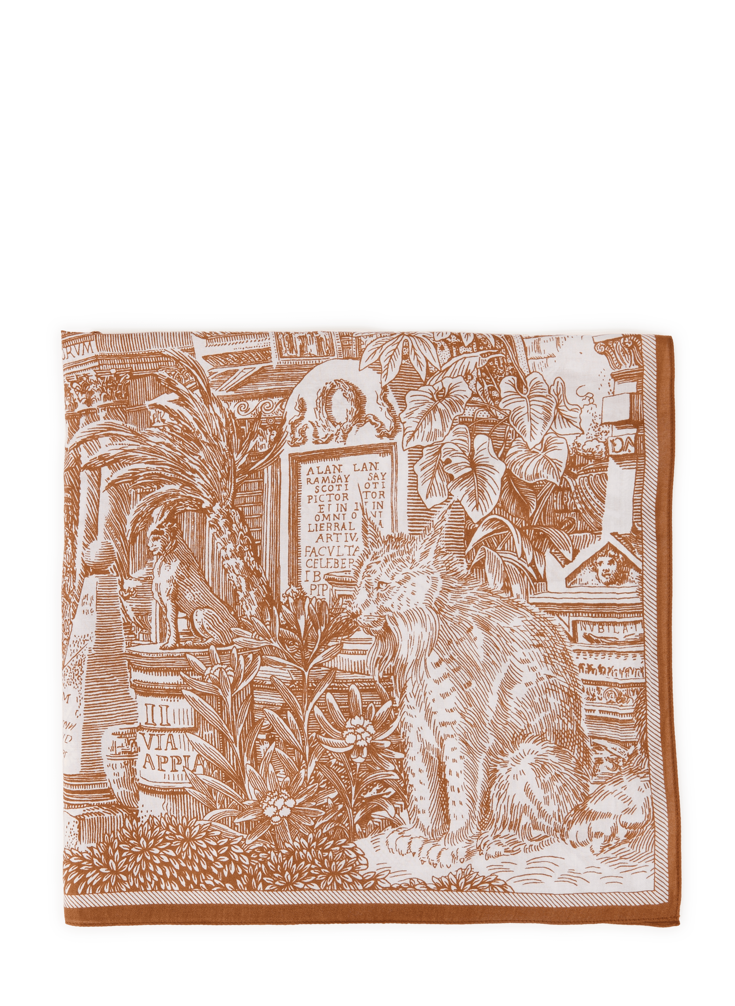 Printed scarf INOUI EDITIONS Beige