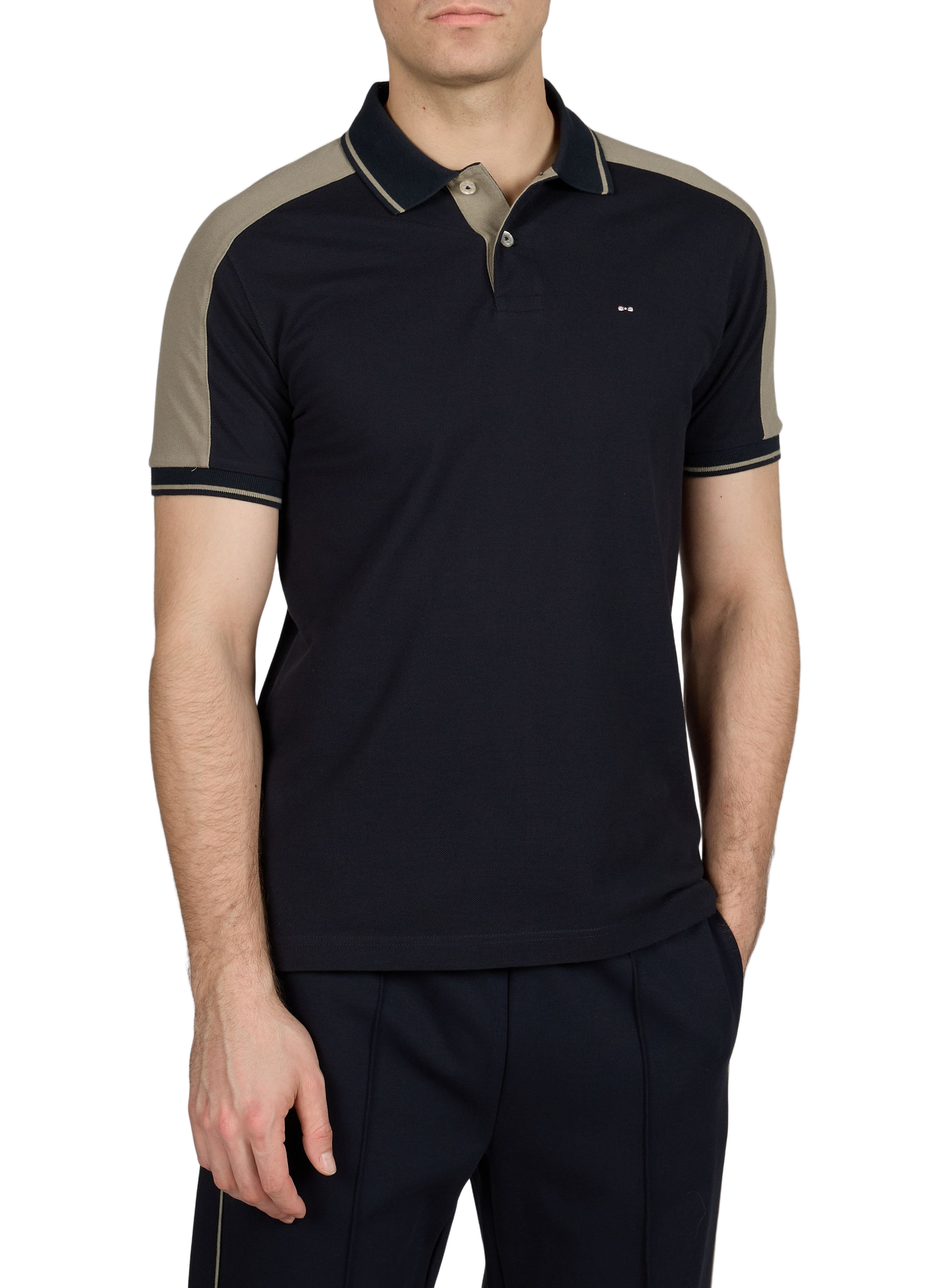 Short sleeve cotton polo shirt EDEN PARK Beige