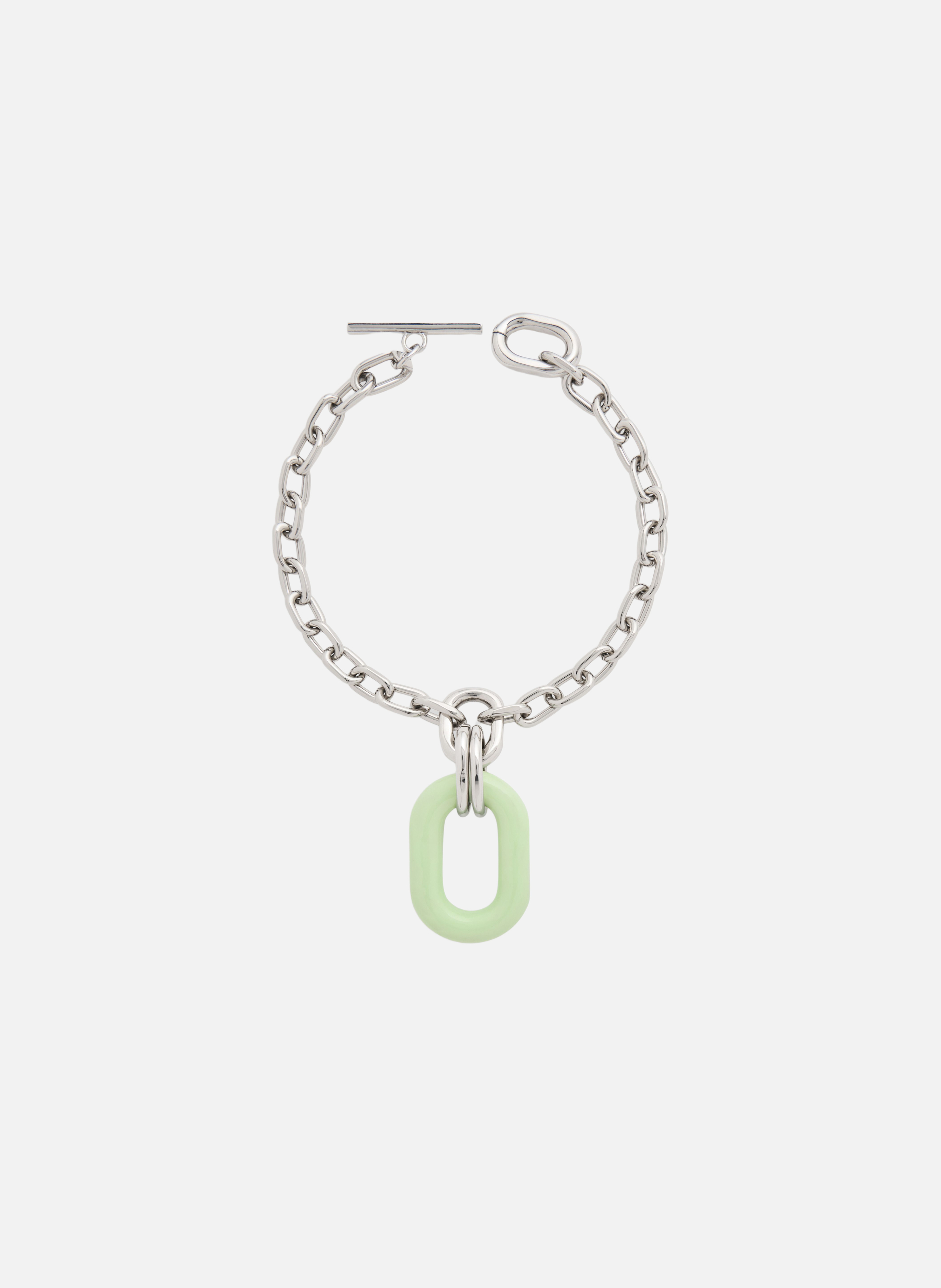 Collier xl link bicolore RABANNE Vert