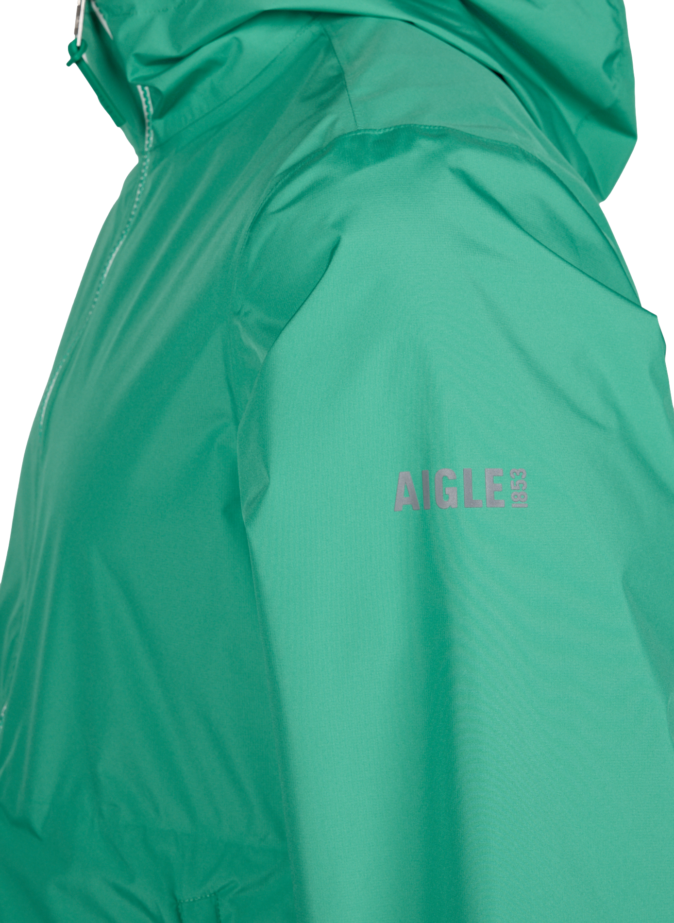 Hooded windproof jacket AIGLE Green