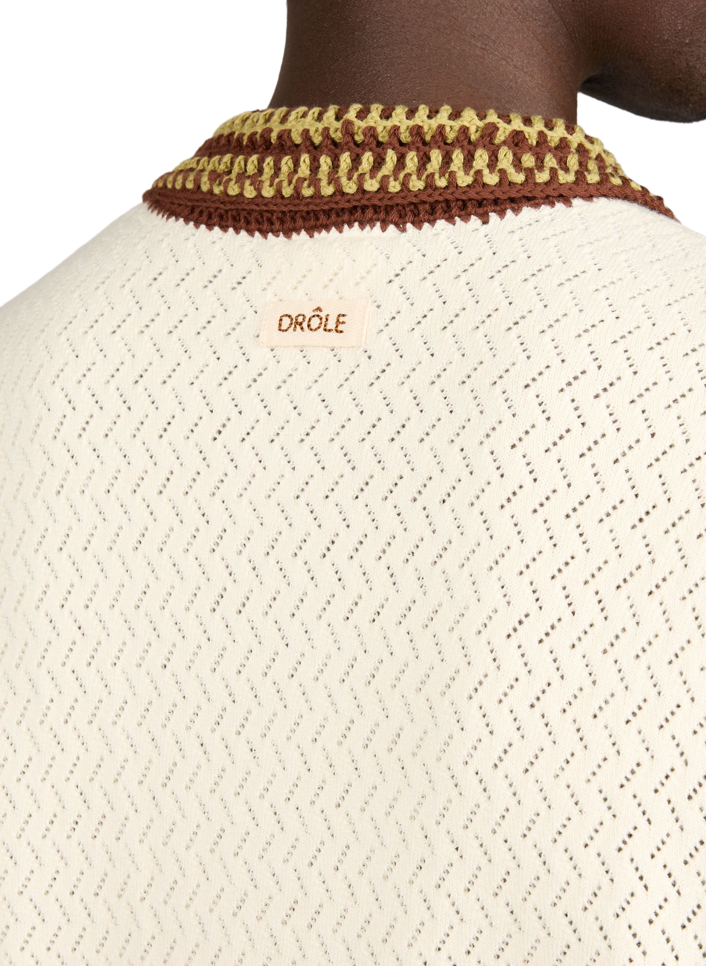 Polo manches courtes en coton DROLE DE MONSIEUR Beige