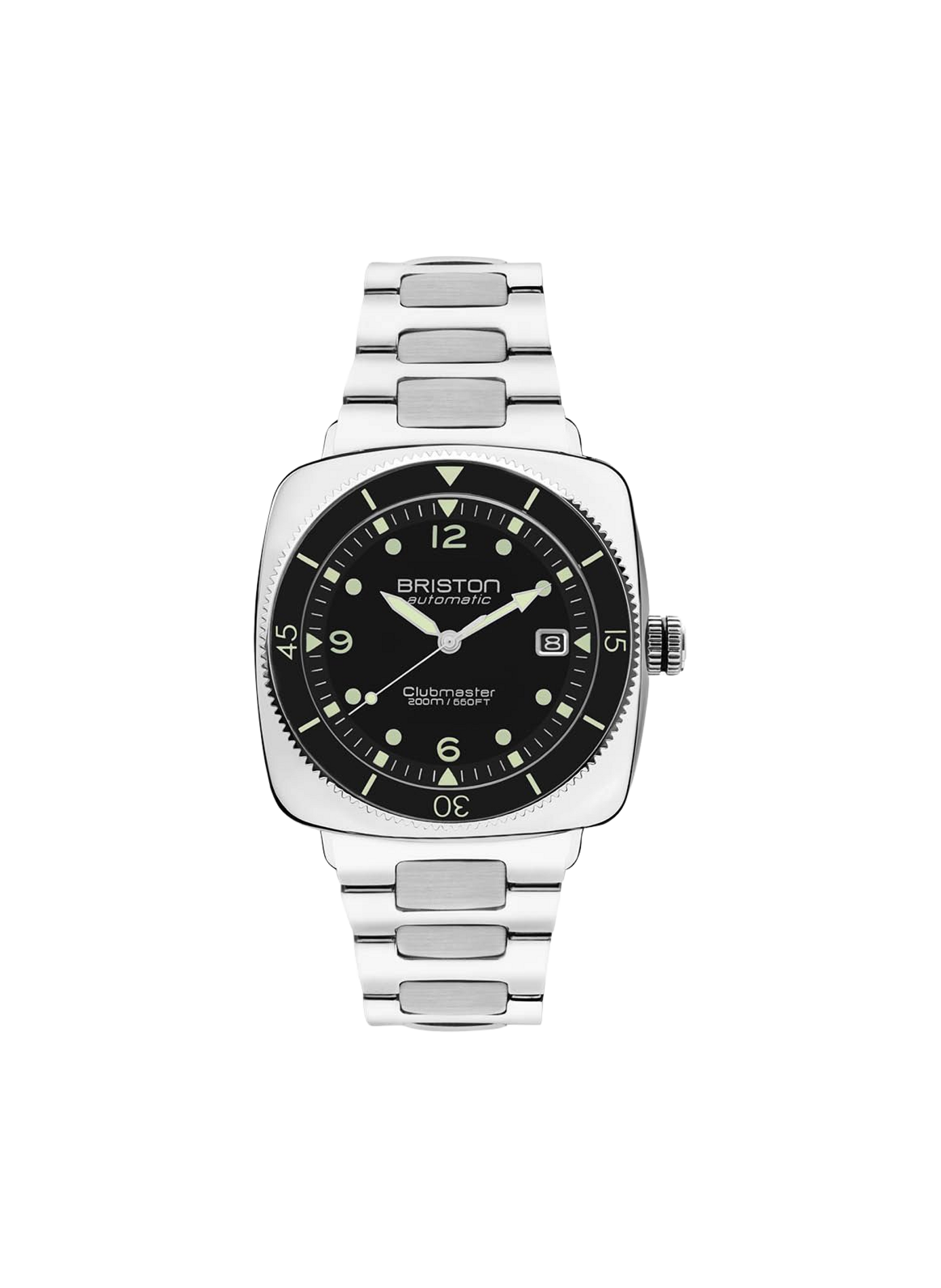 Montre automatique Clubmaster Legend en acier inoxydable BRISTON Noir