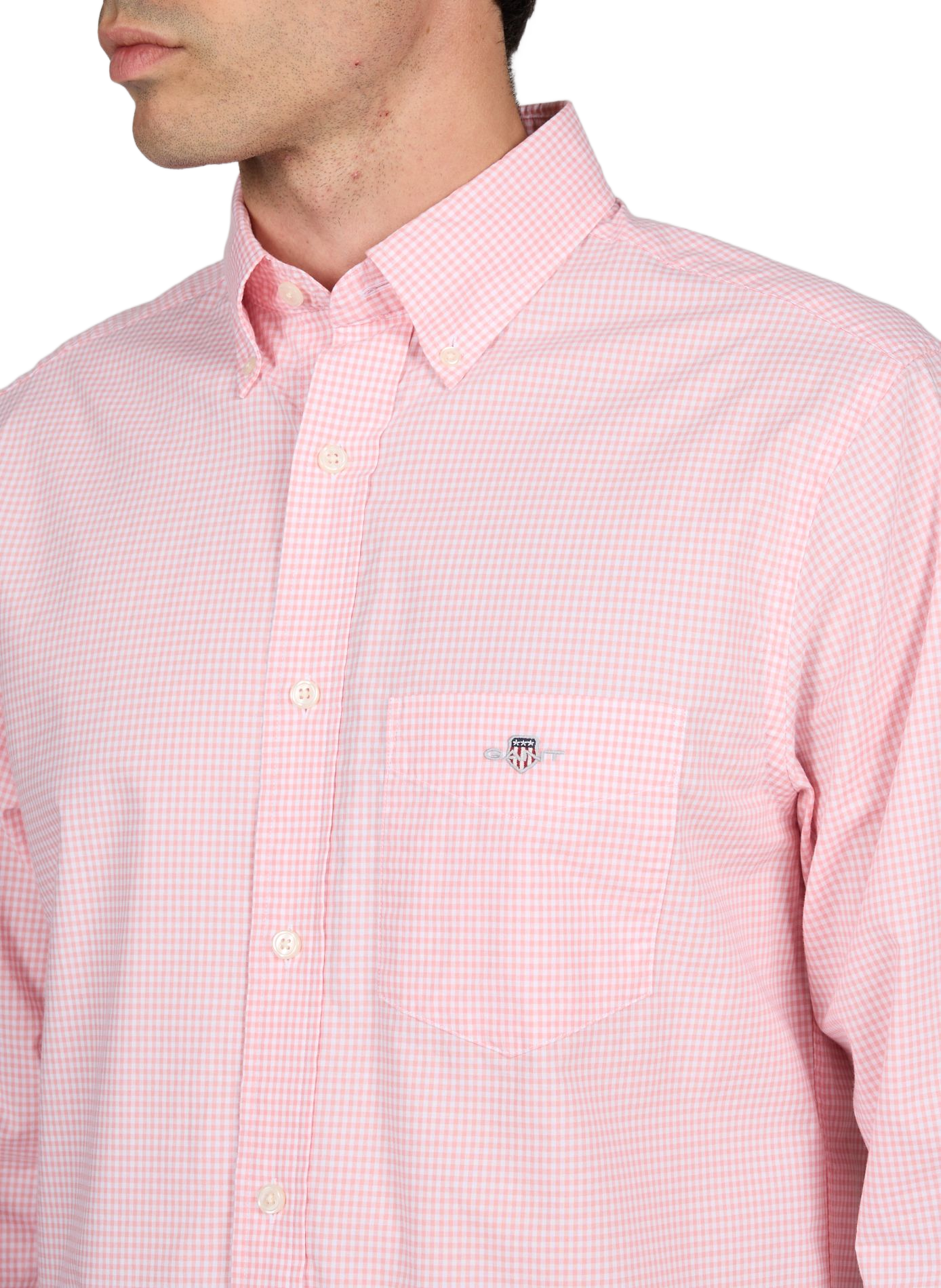 Classic collar checkered shirt GANT Pink