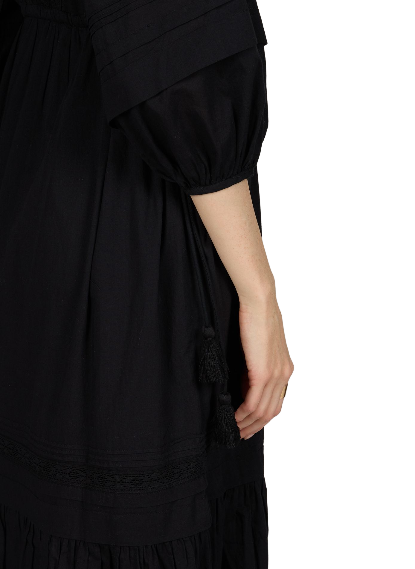 Long cotton Bali dress LOUISE MISHA Black