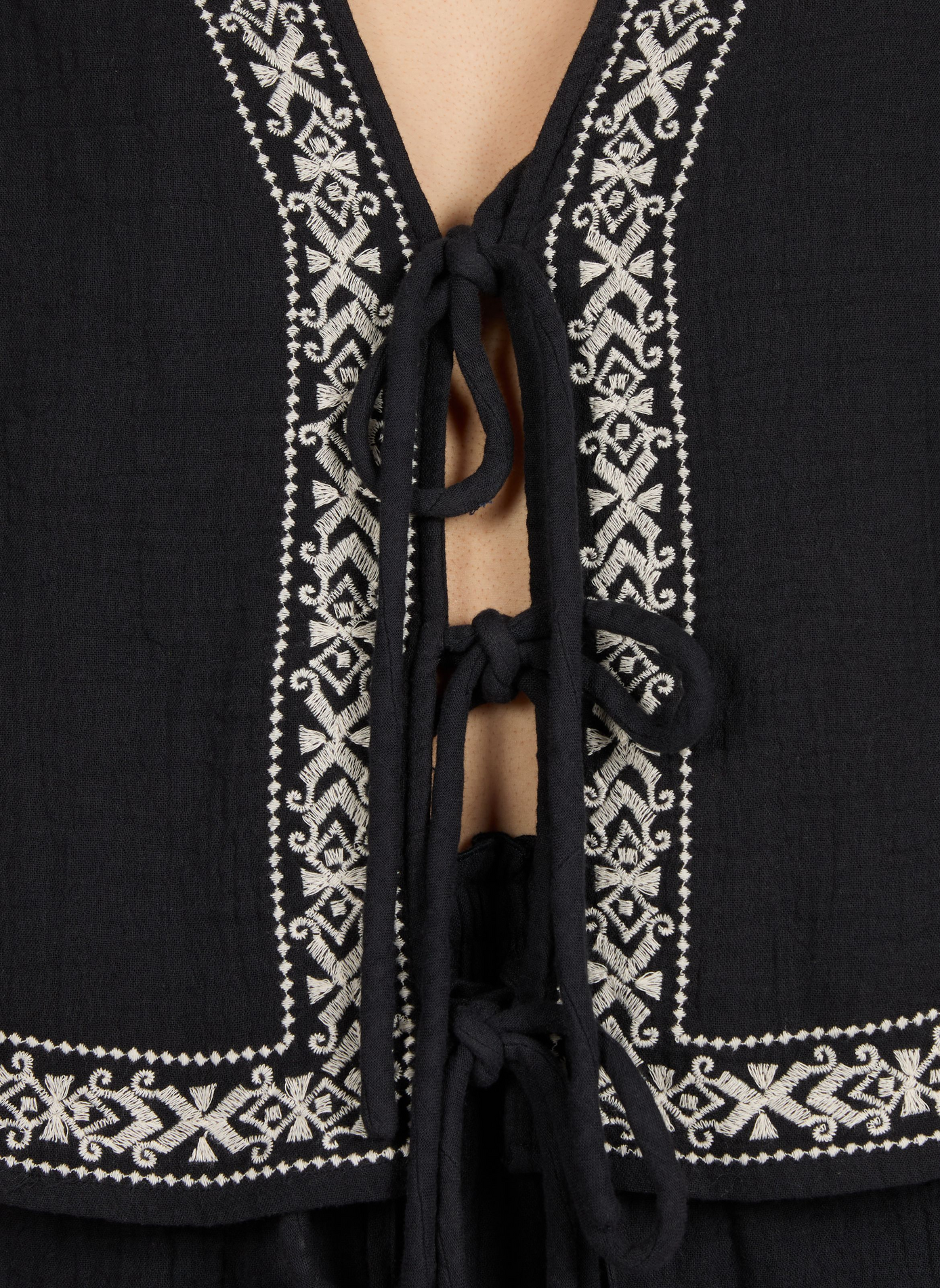Sleeveless Vizera Em cotton jacket VILA Black
