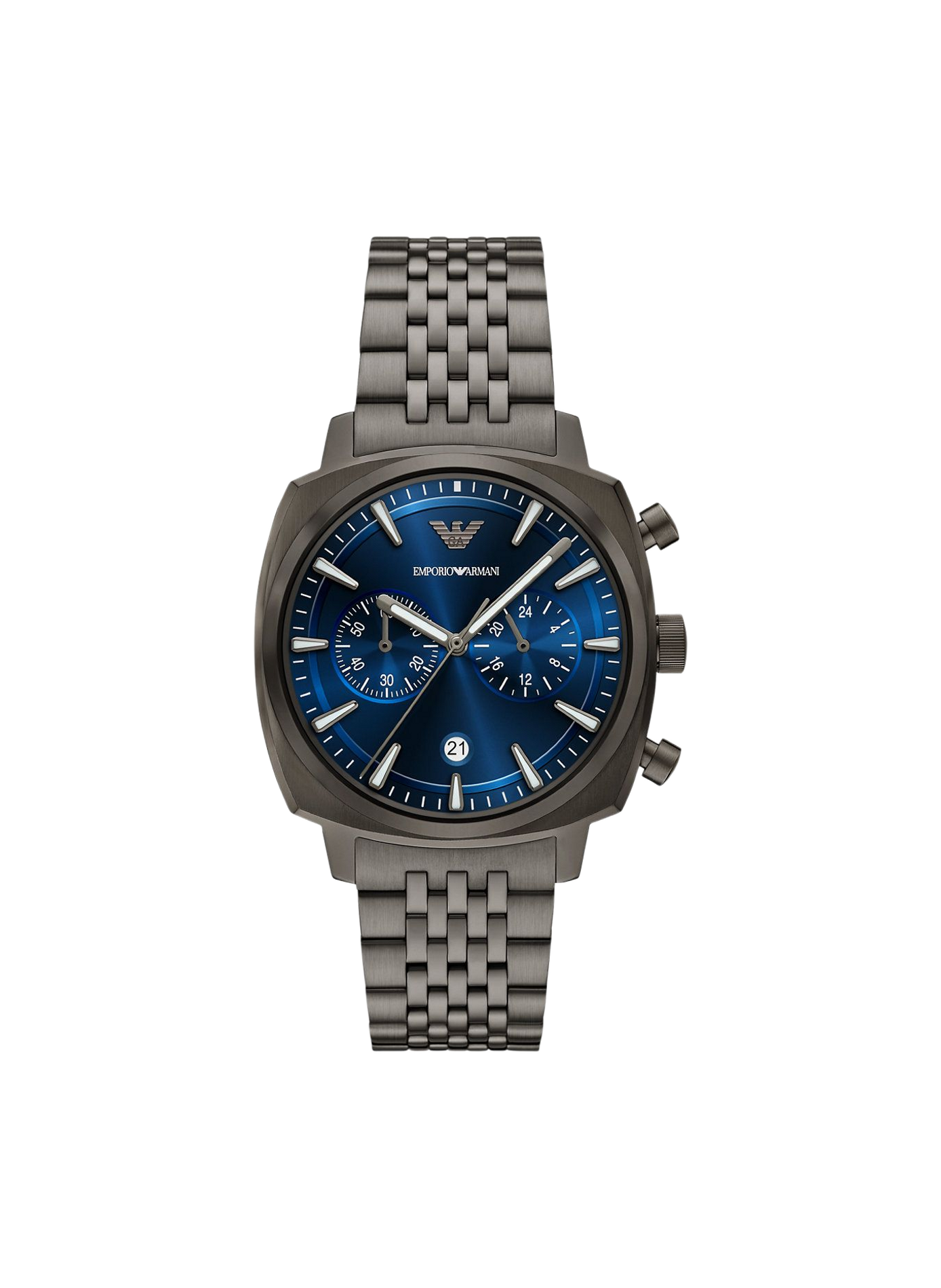 Montre quartz en acier inoxydable ARMANI MONTRES Bleu