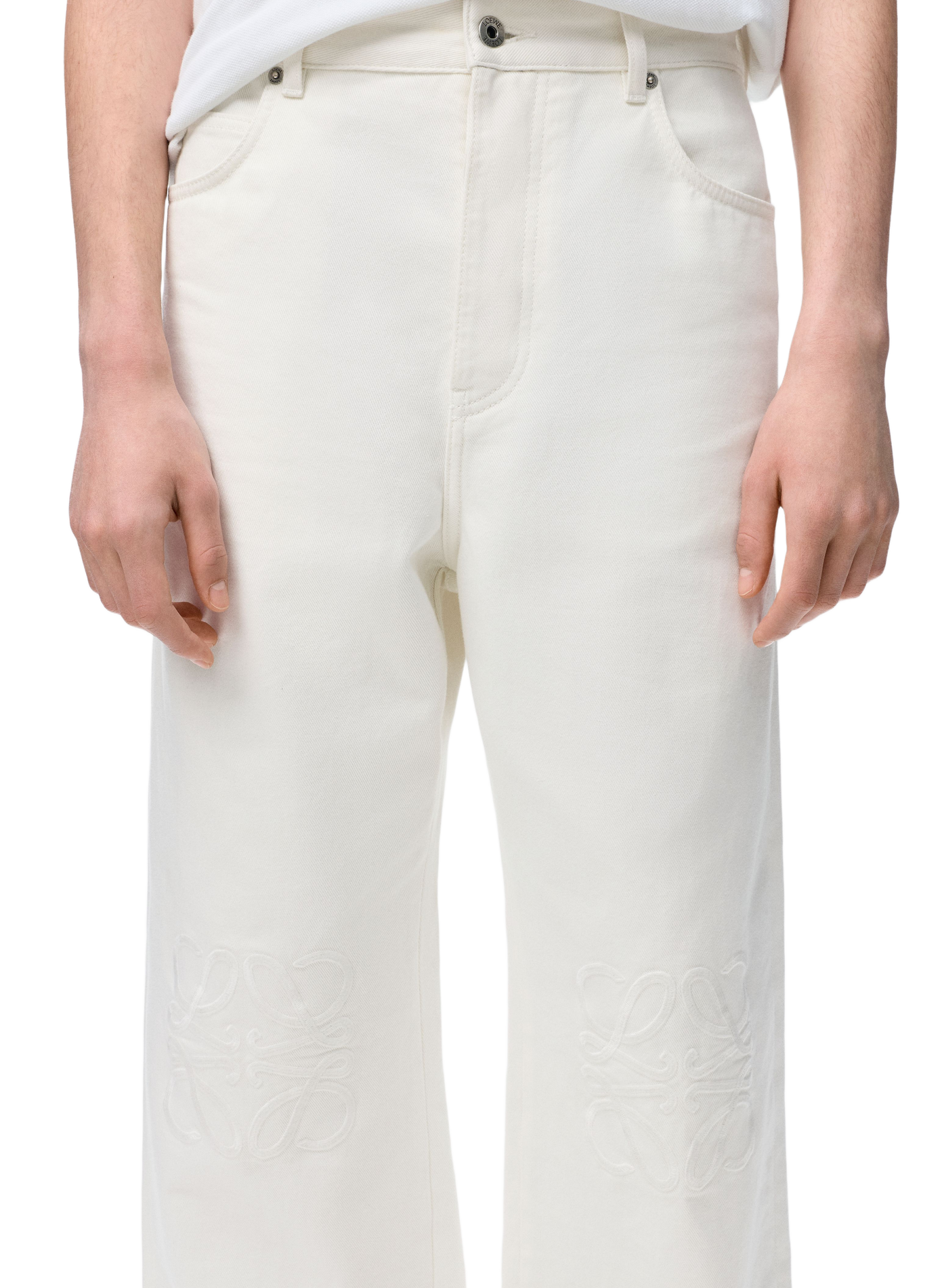 Baggy jeans Anagram in denim LOEWE Wit