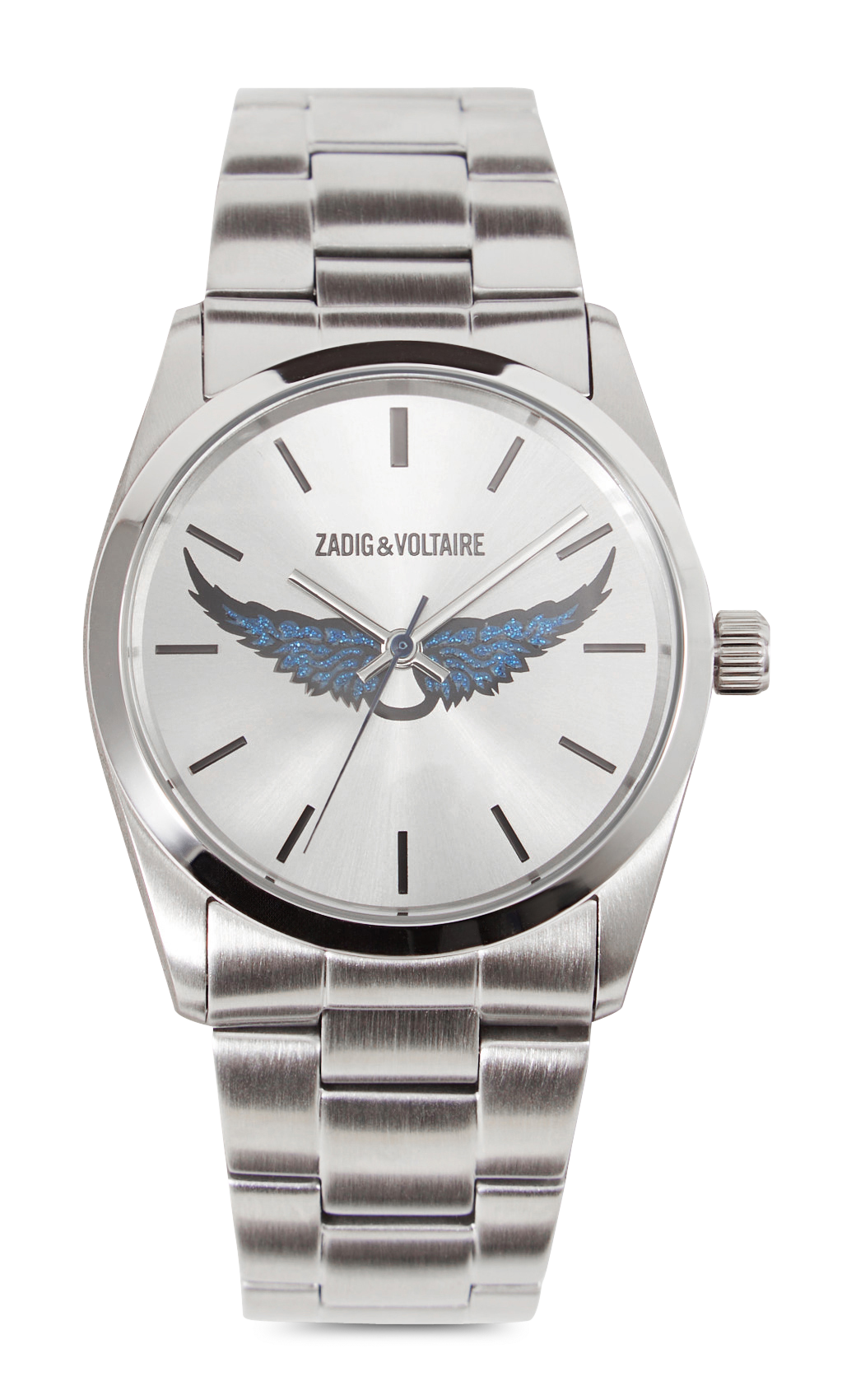 Montre en acier inoxydable ZADIG&VOLTAIRE Gris