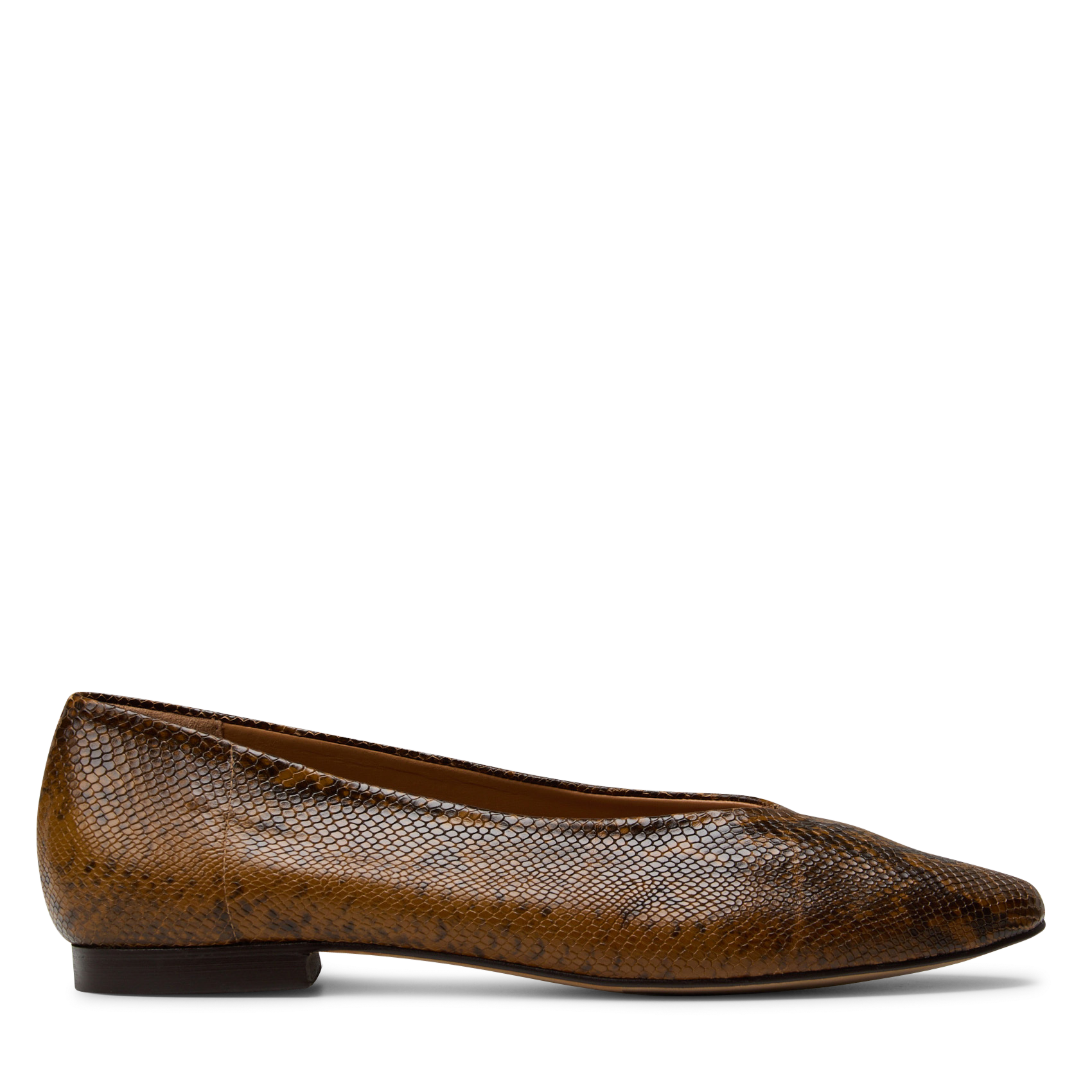 Ballerines en cuir effet python mona MAISON 123 Beige