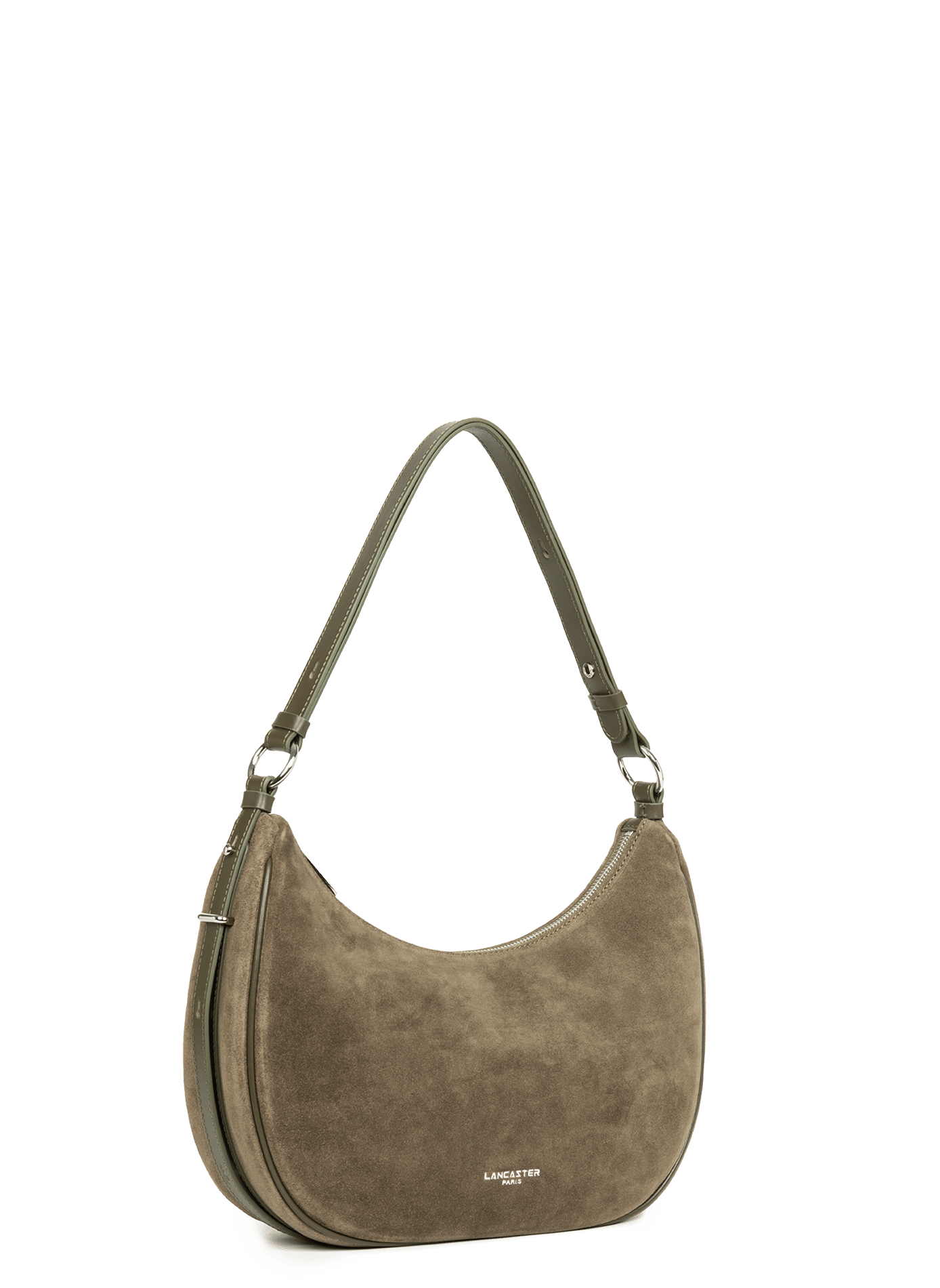 Grote schoudertas - suede | Kaki LANCASTER Dames
