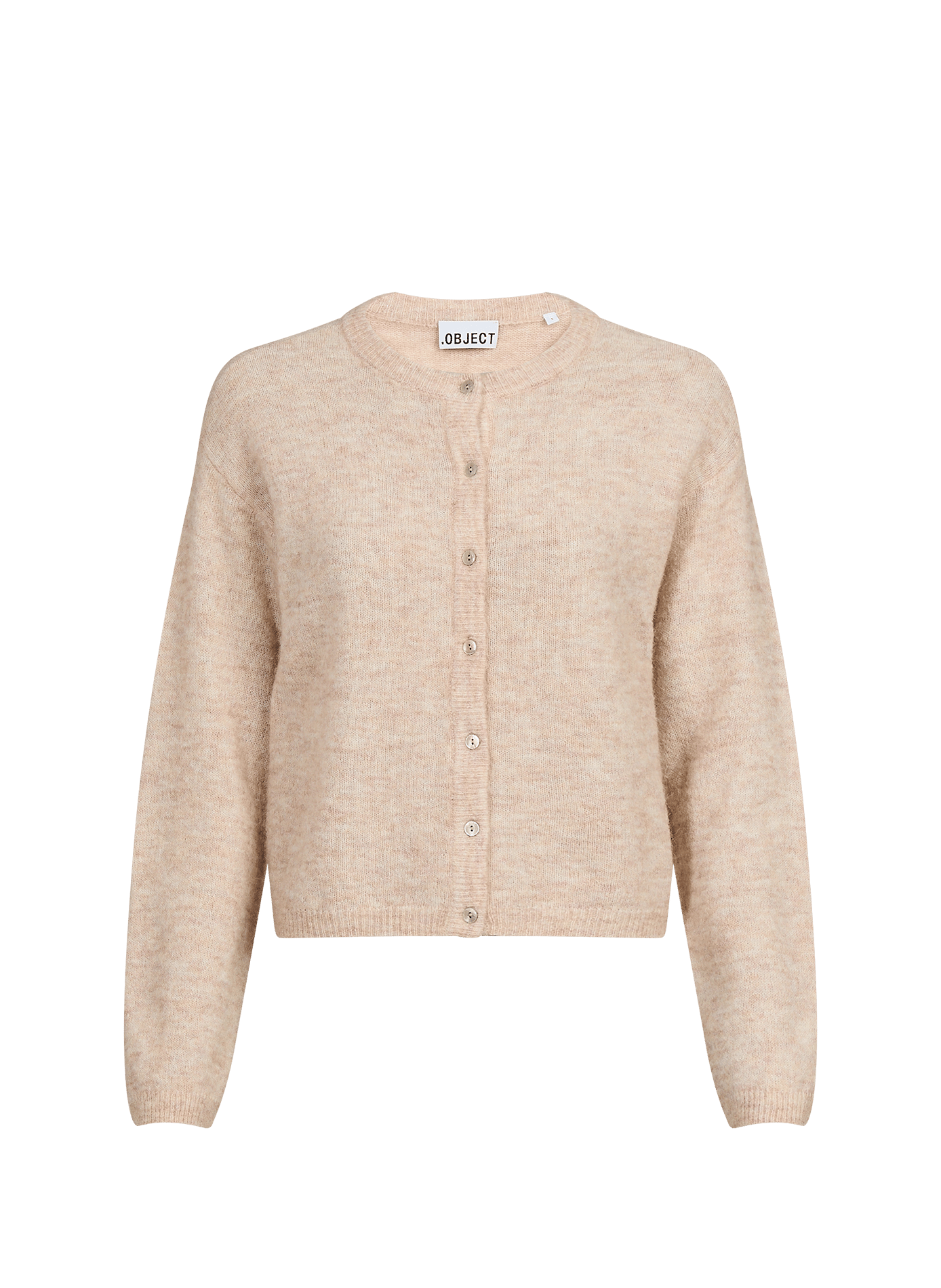 Mixed wool cardigan OBJECT Beige