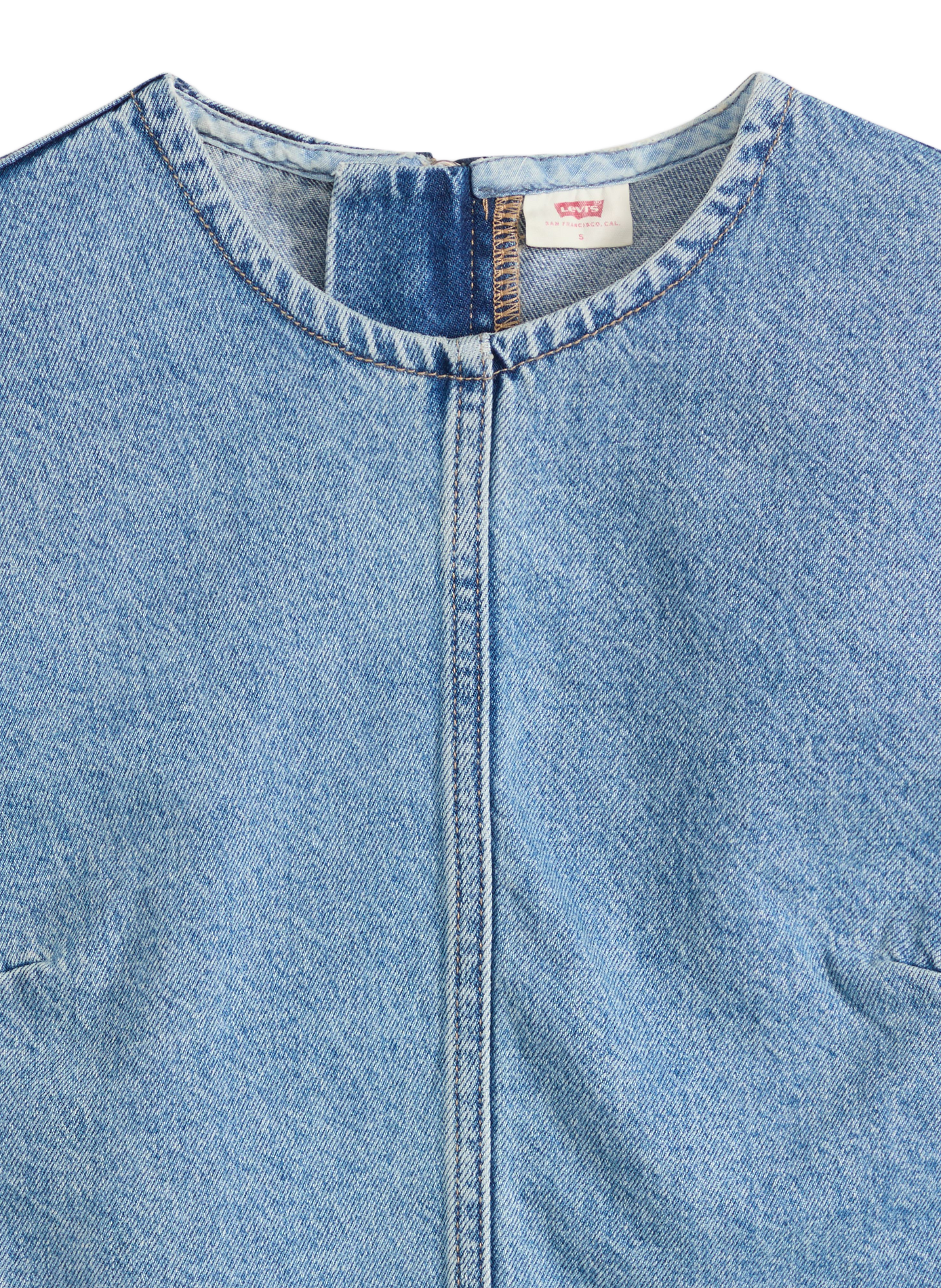 Sleeveless cotton denim top LEVI'S Blue