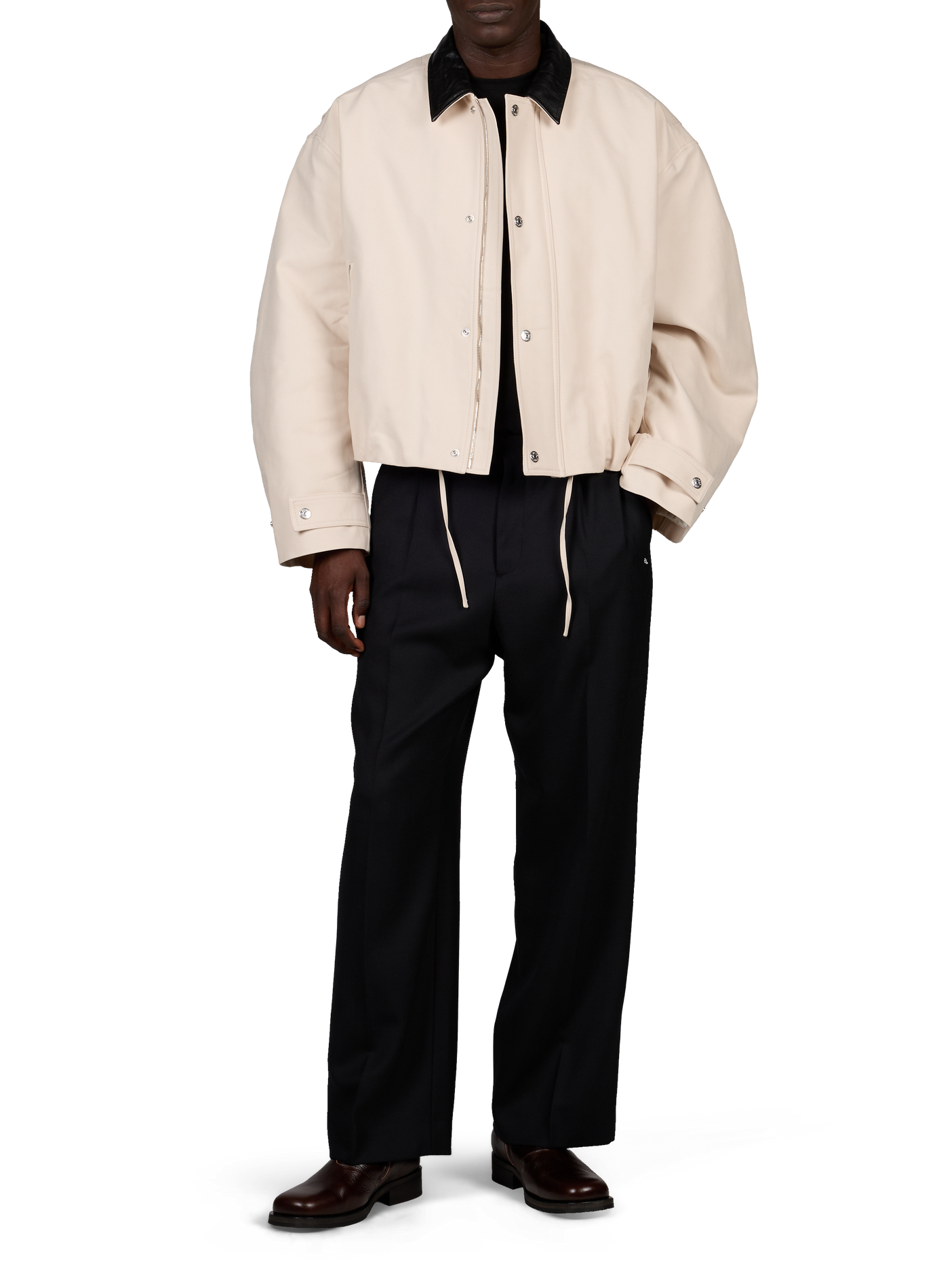 Veste oversize en coton ACNE STUDIOS Beige