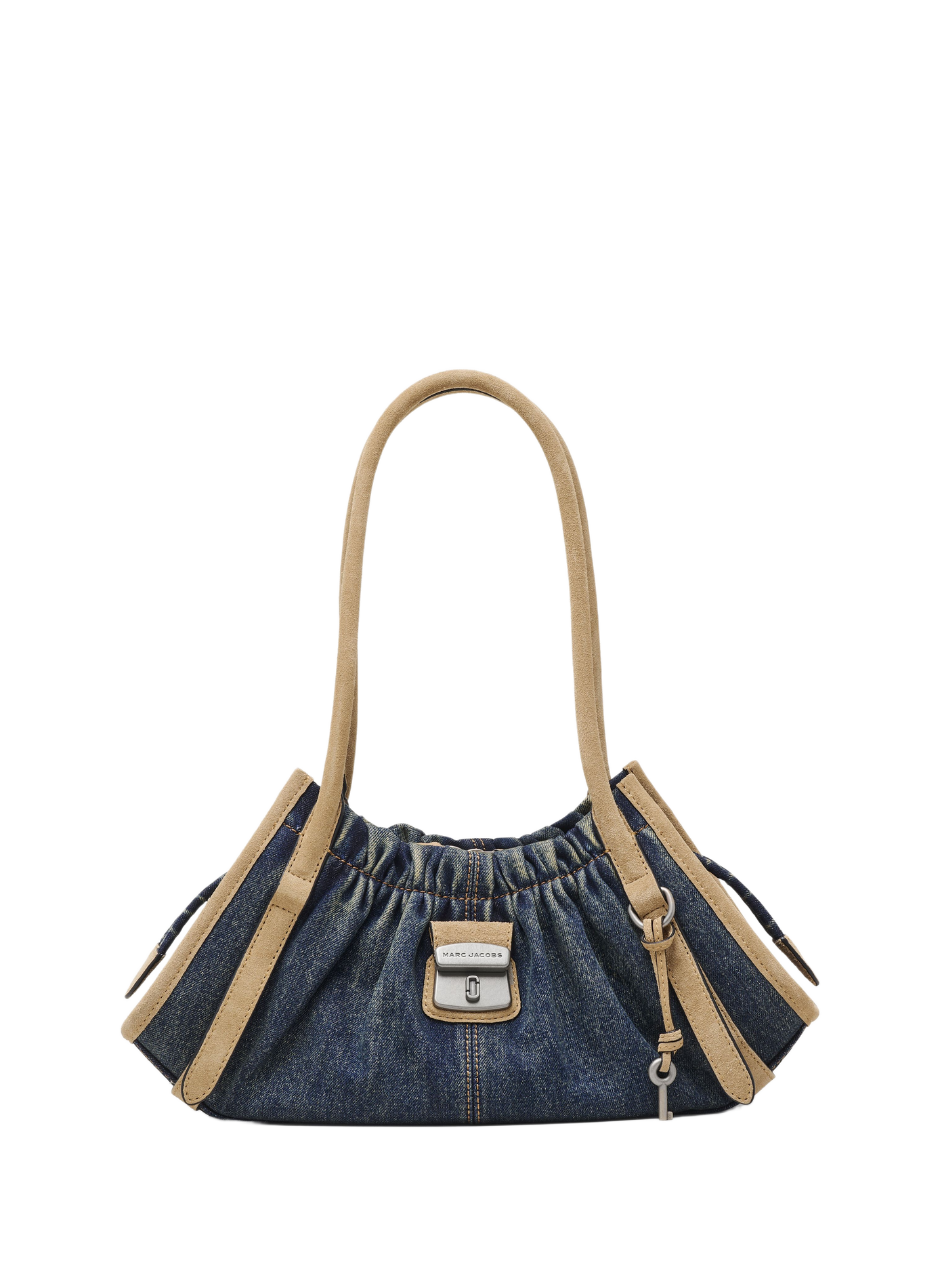 Sac The Denim Suede Cristina Satchel en coton MARC JACOBS Bleu