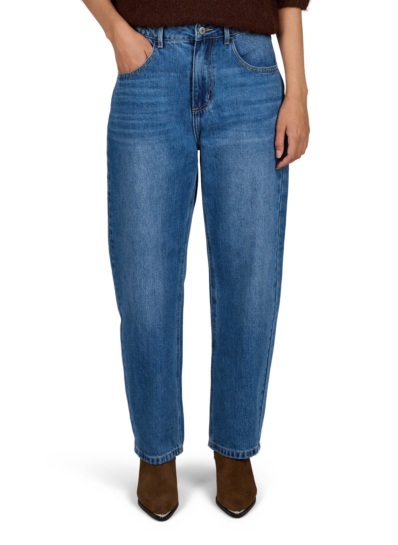 Wide leg cotton denim jeans ARTLOVE Blue