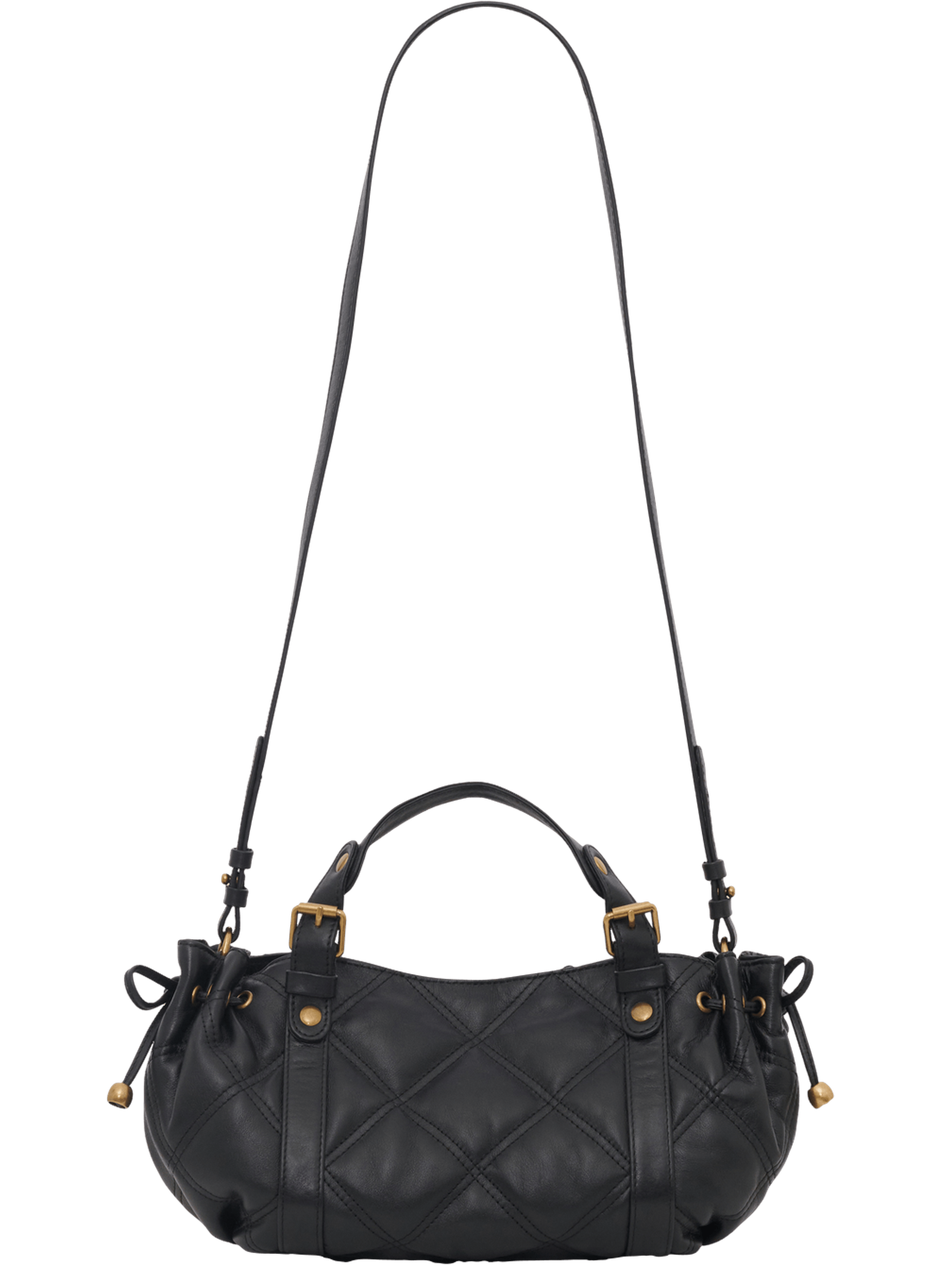 Mini sac à main en cuir matelassé - 12h GERARD DAREL Noir