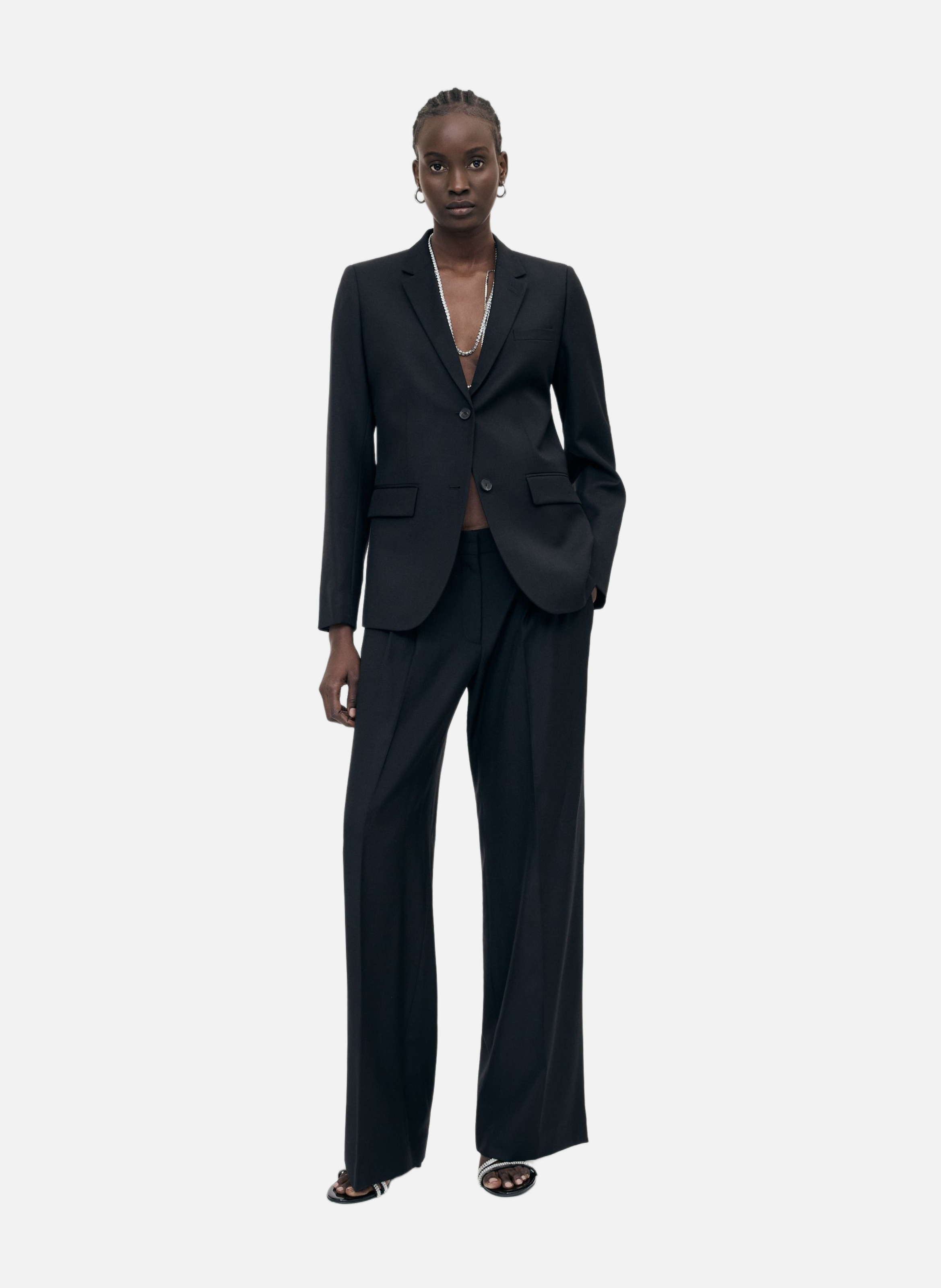 Veste de costume en laine coupe cintrée THE KOOPLES Noir