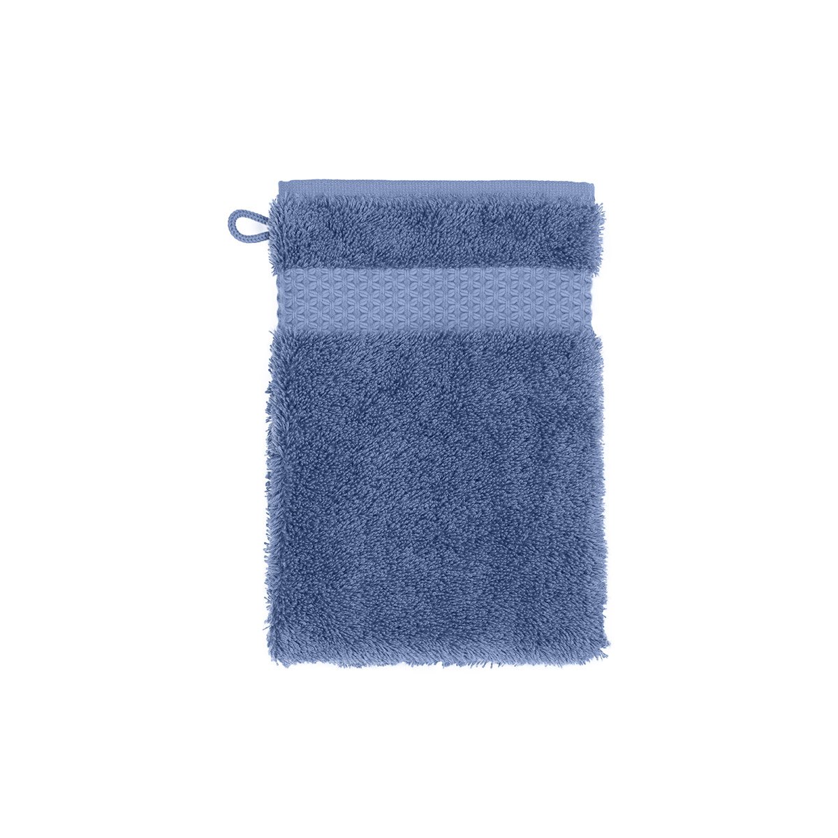 Gant de toilette  en coton modal, etoile  Outremer