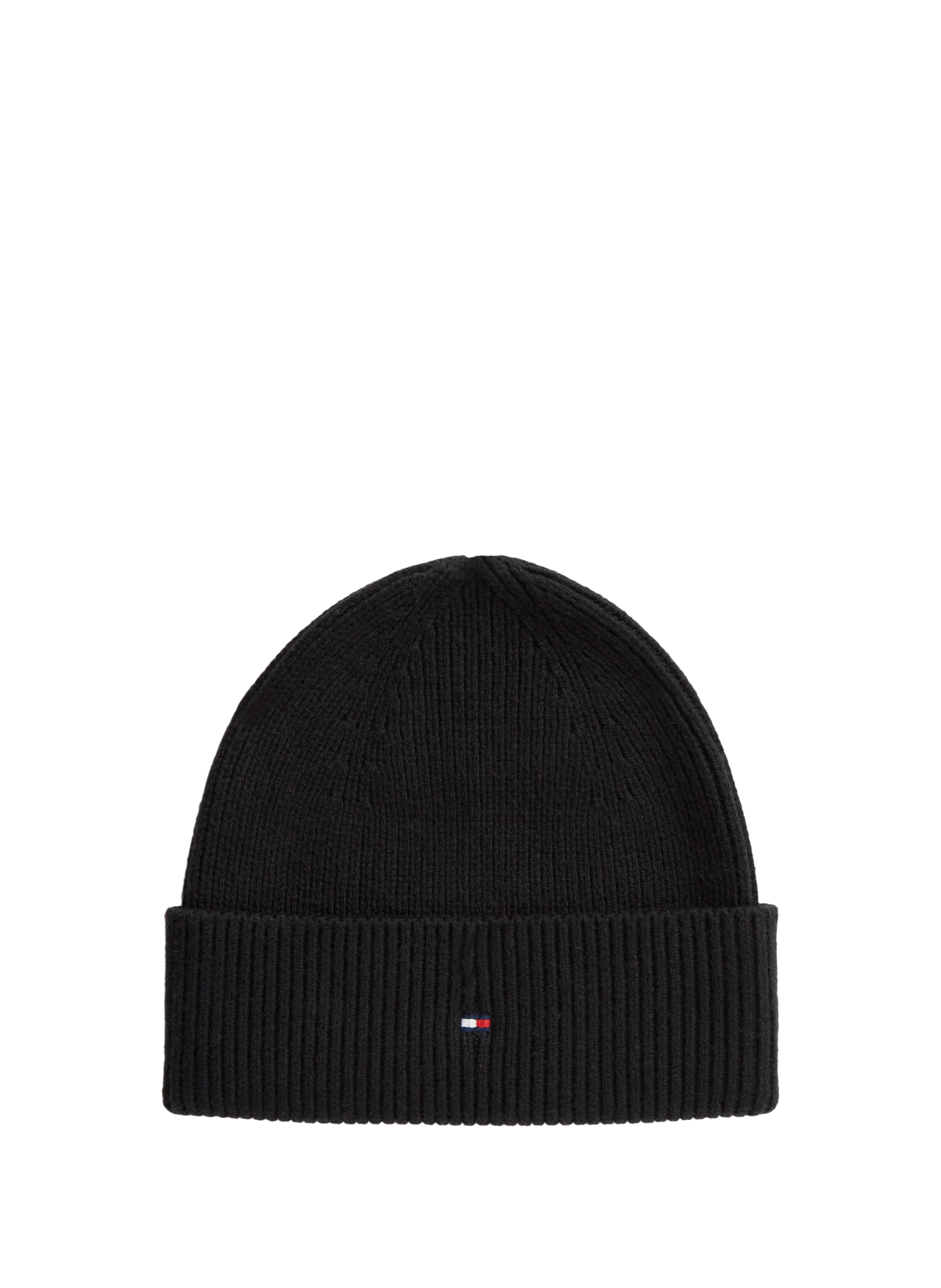 Cotton-blend beanie TOMMY HILFIGER Black