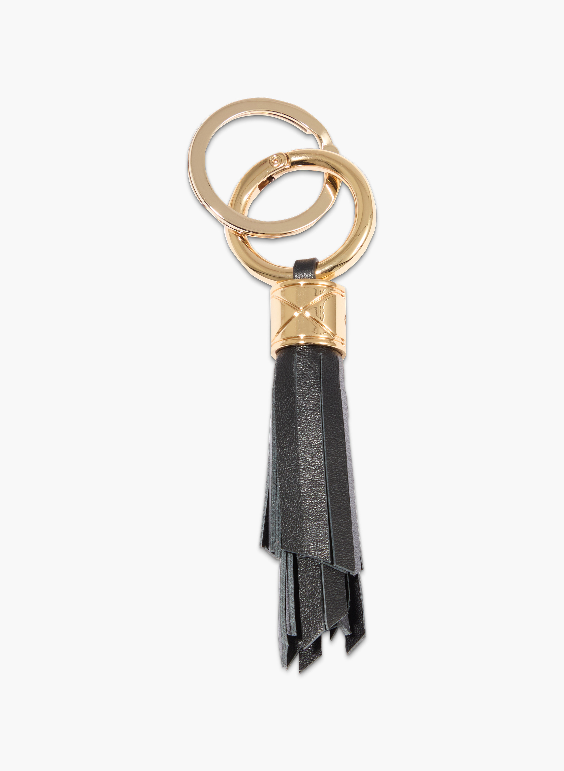 Sleutelhanger pompom van Lancel in leer LANCEL Zwart