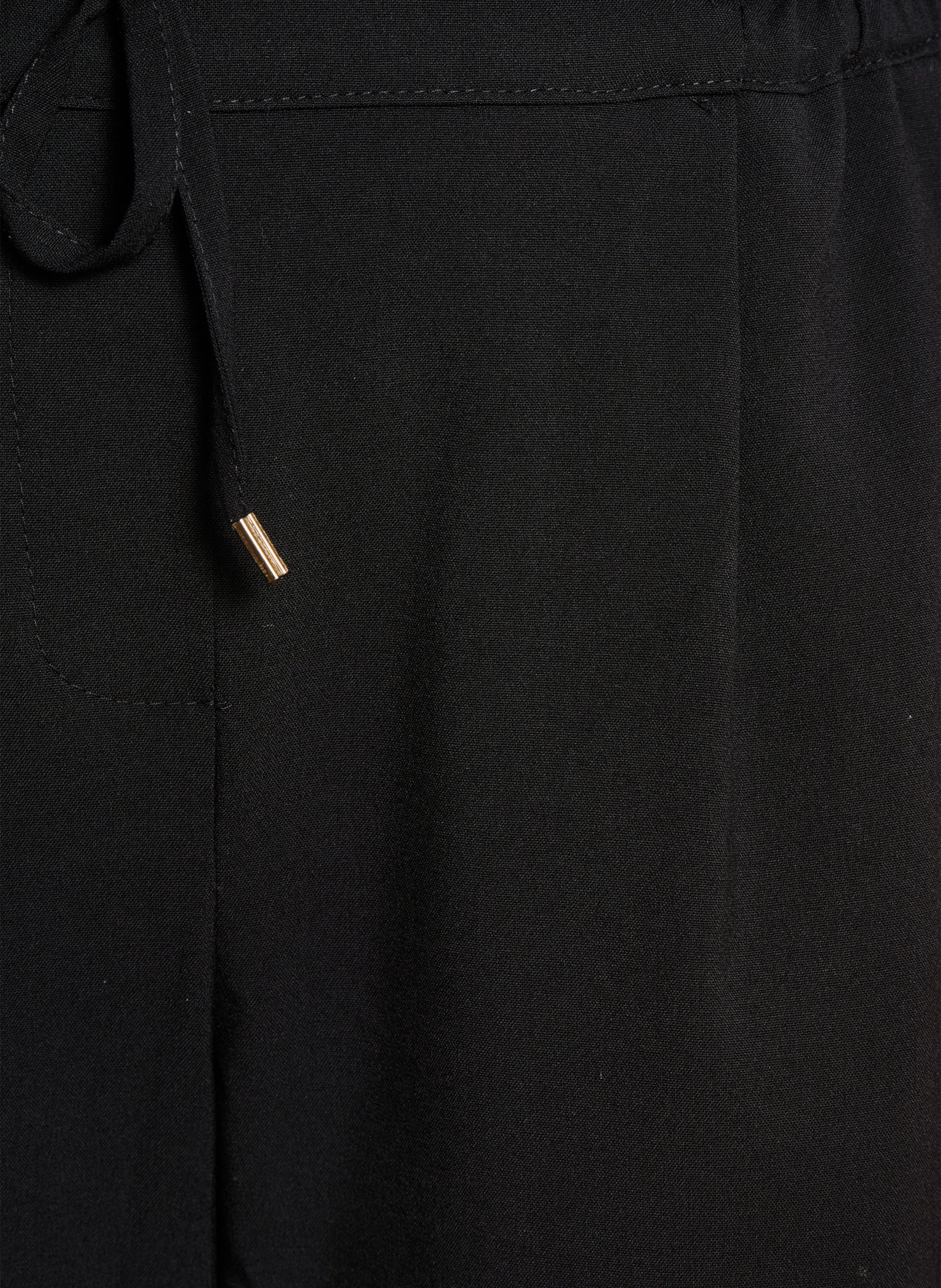 Carrotbroek met hoge taille LA FEE MARABOUTEE Zwart