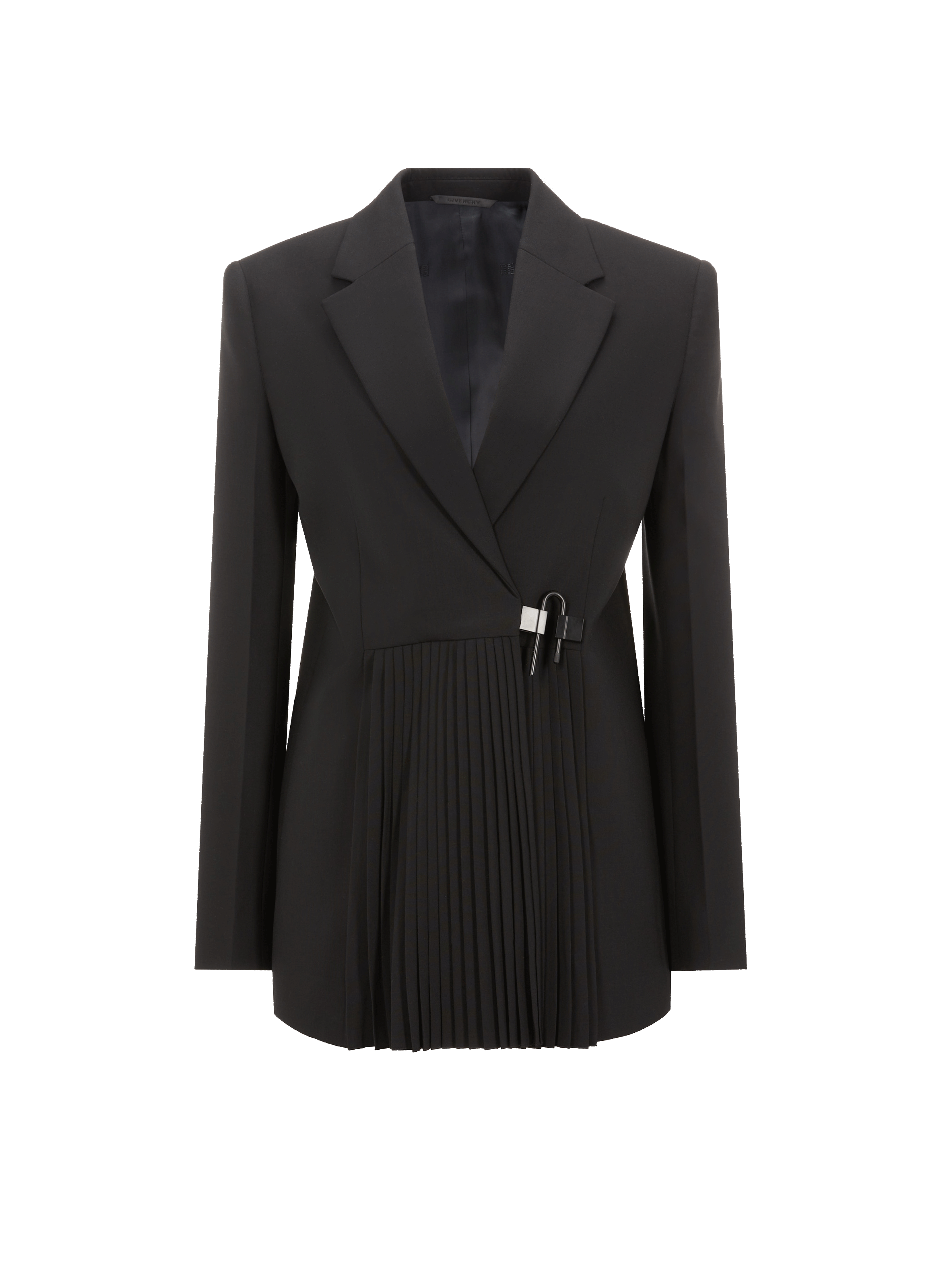 Blazer structuré en laine mélangé