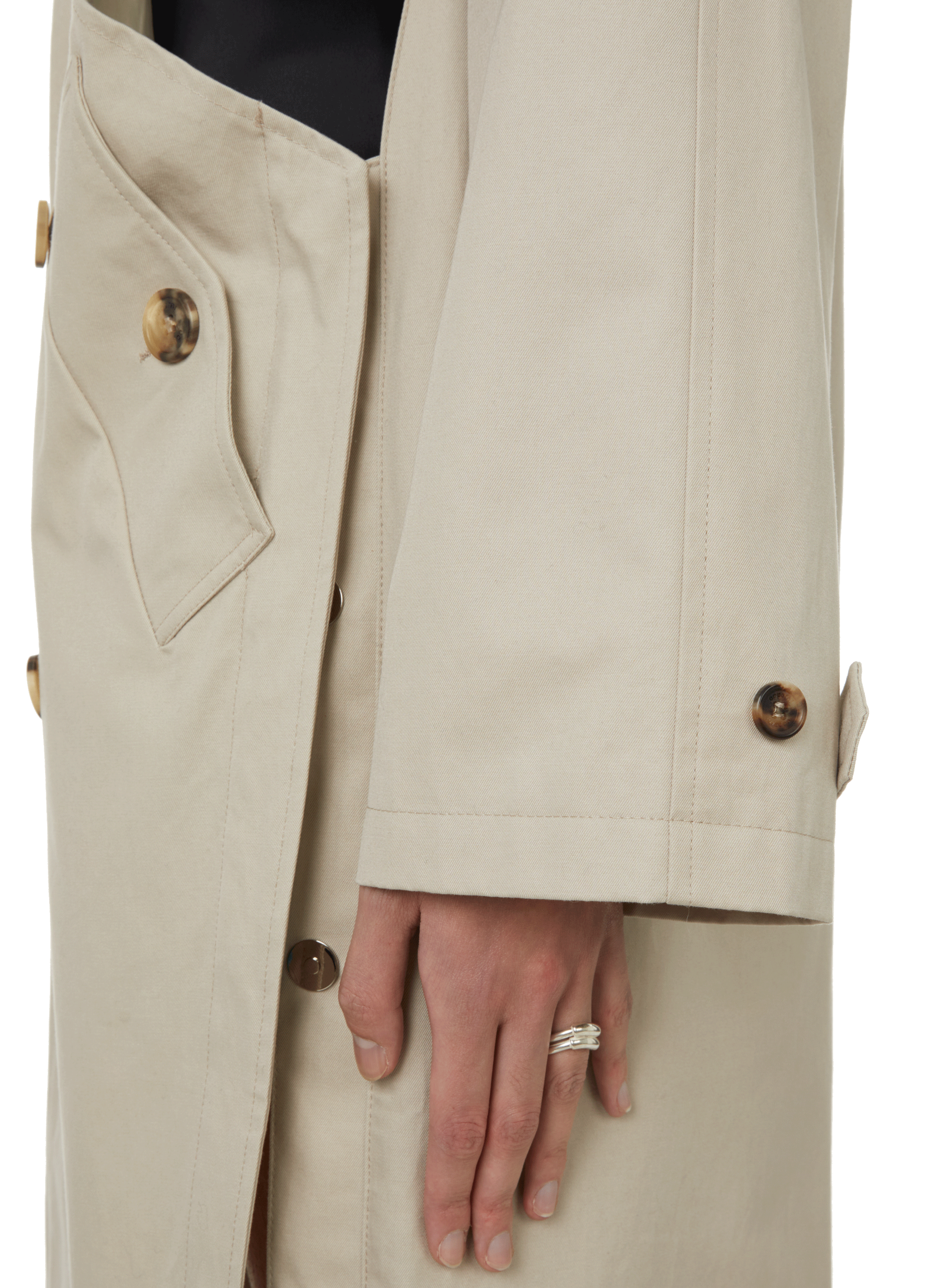 Cut-out cotton trench coat COPERNI Beige