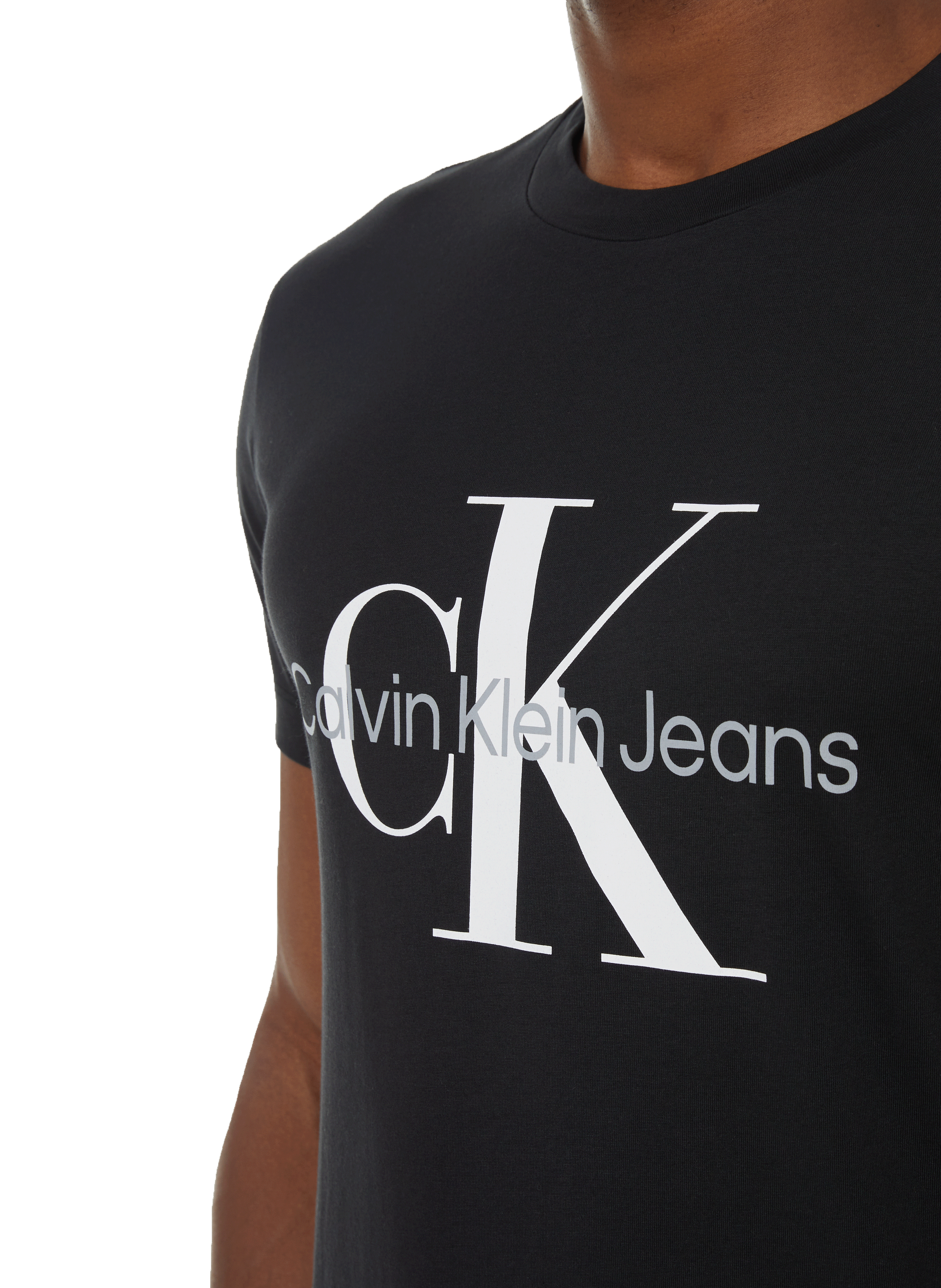 T-shirt à logo en coton CALVIN KLEIN Noir
