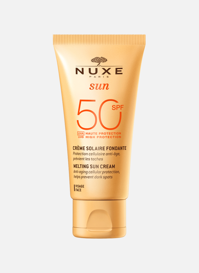 Schmelzende Sonnencreme mit hohem Schutzfaktor SPF50 für das Gesicht NUXE
