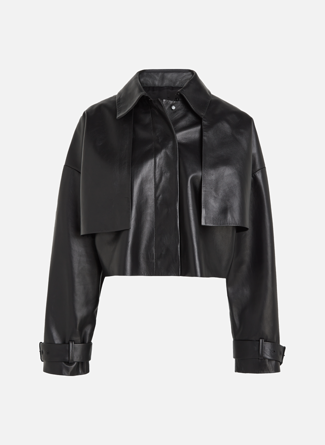 Leather jacket with panels CALVIN KLEIN